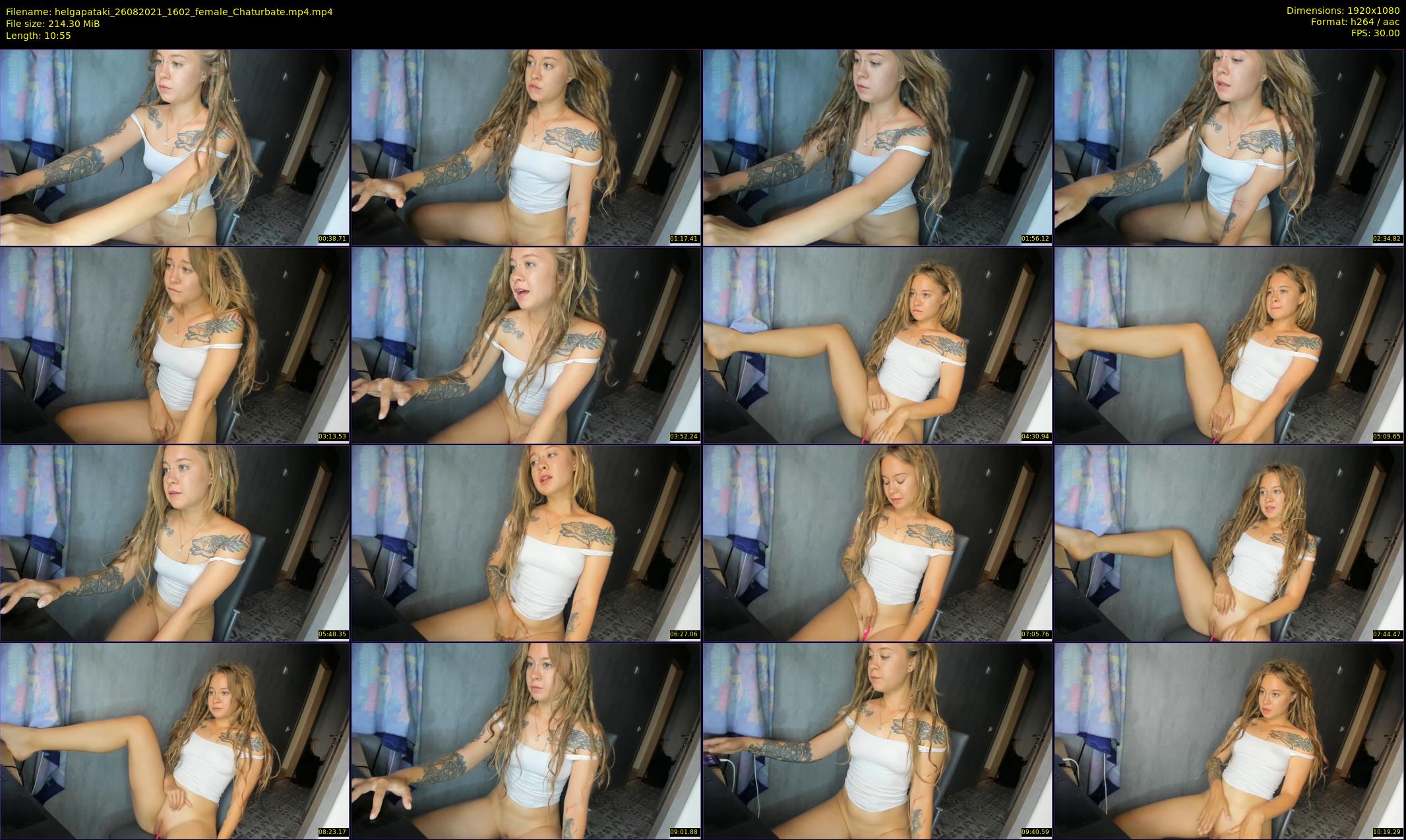 helgapataki — 11 minute Chaturbate female cam show recording, 1080p, Aug 26, 2021