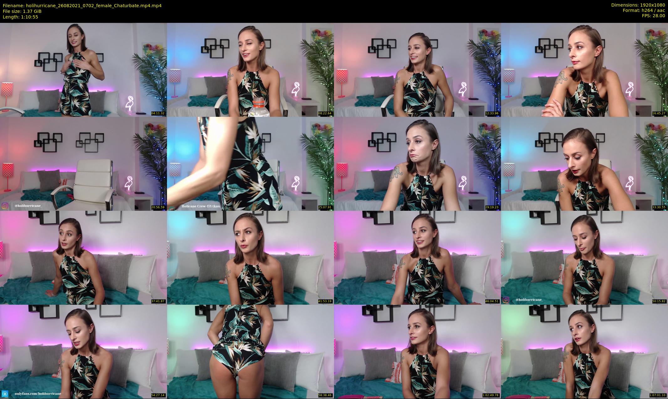 holihurricane — 71 minute Chaturbate female cam show recording, 1080p, Aug 26, 2021