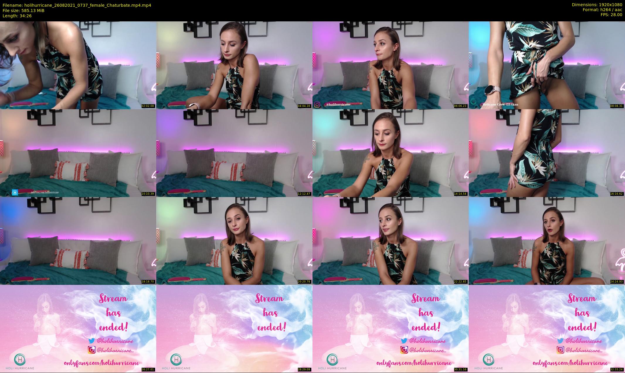 holihurricane — 35 minute Chaturbate female cam show recording, 1080p, Aug 26, 2021