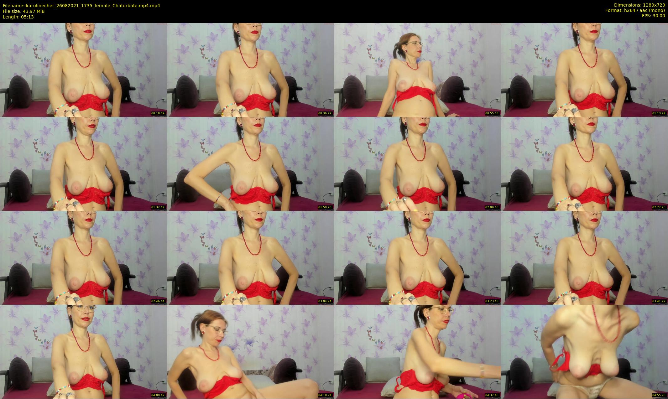 karolinecher — 6 minute Chaturbate female cam show recording, 720p, Aug 26, 2021