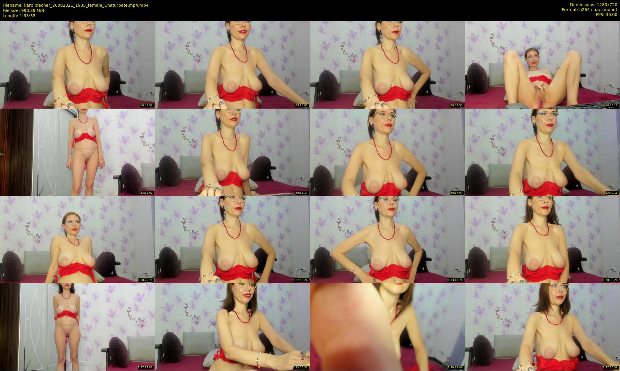 karolinecher — 114 minute Chaturbate female cam show recording, 720p, Aug 26, 2021