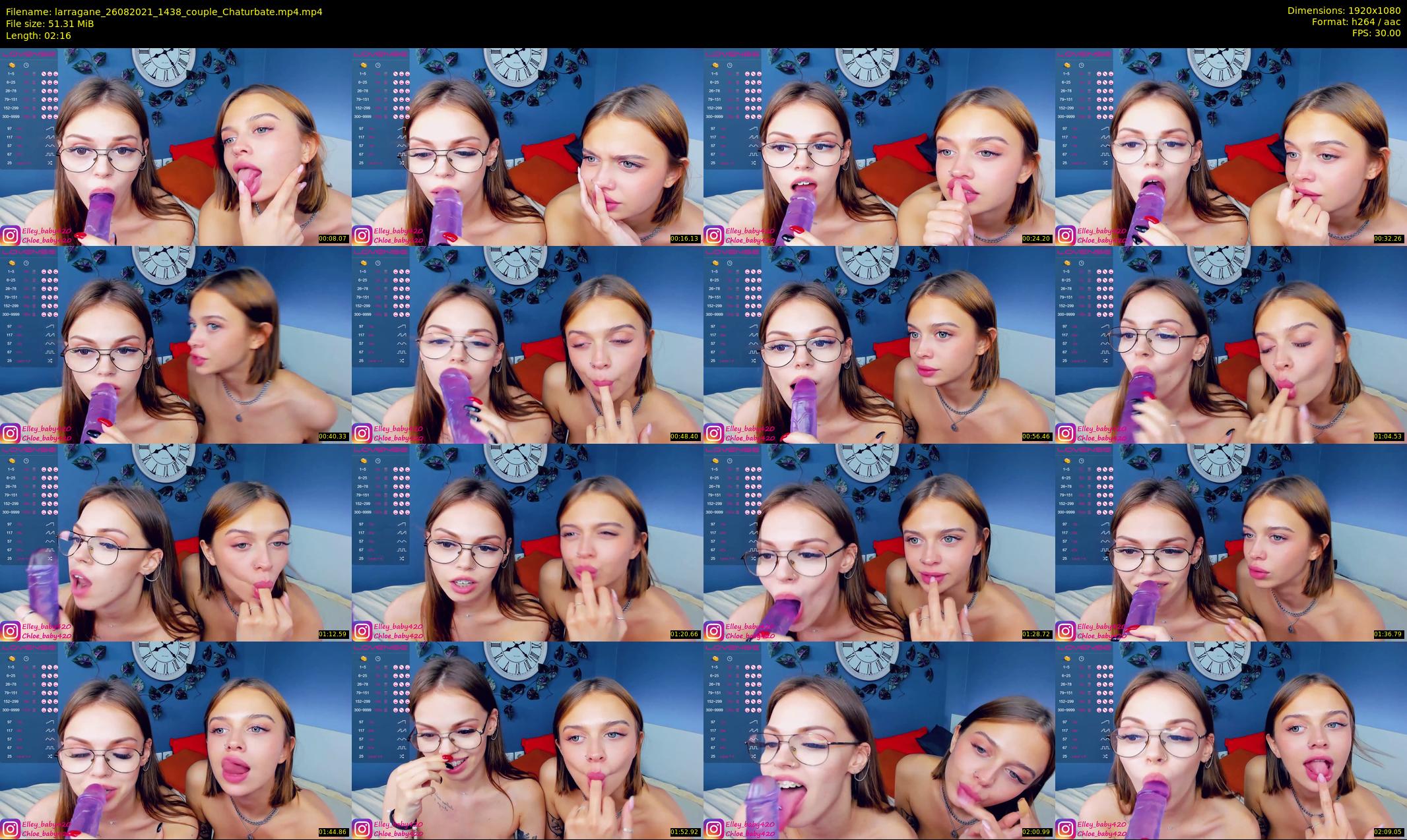 larragane — 3 minute Chaturbate couple cam show recording, 1080p, Aug 26, 2021