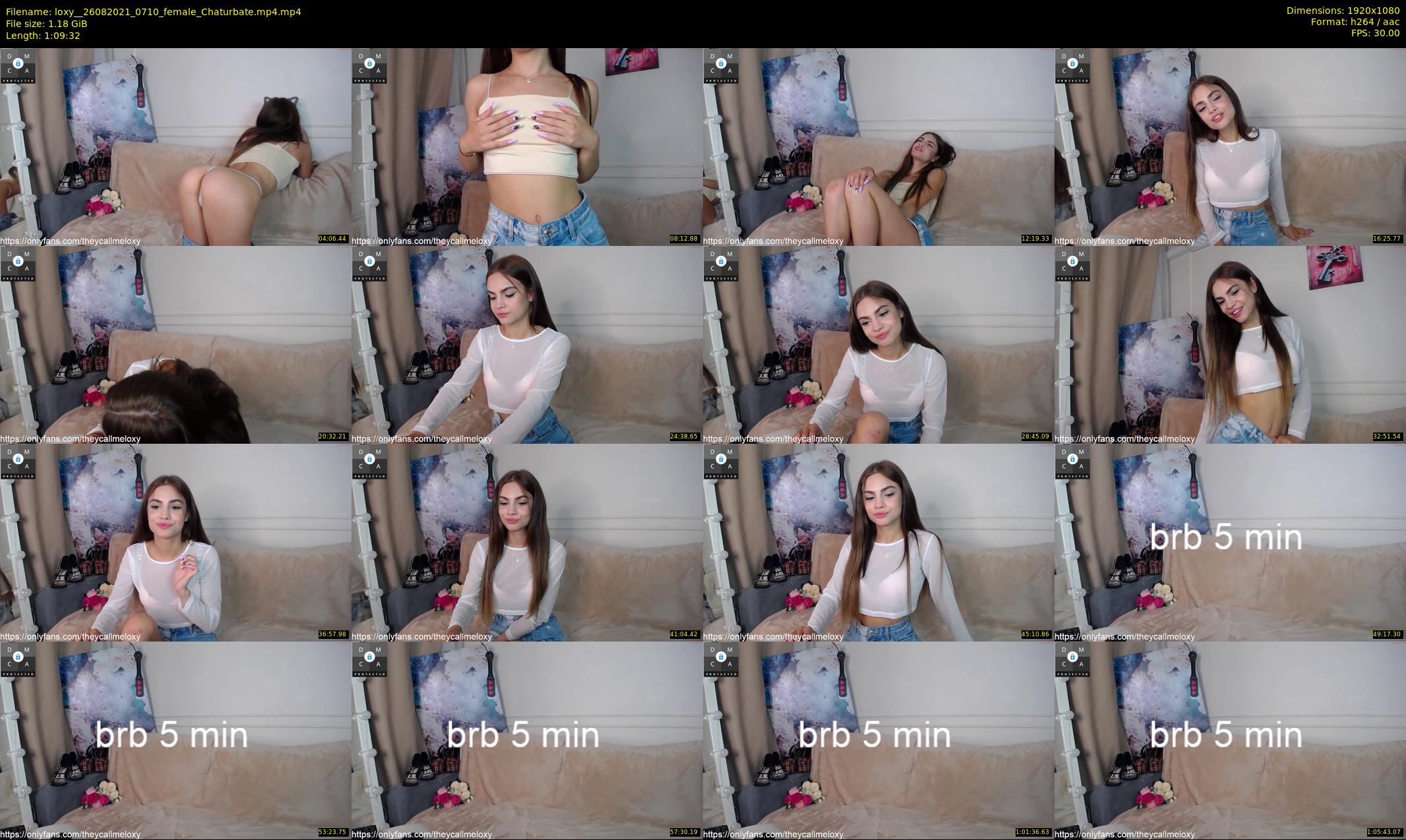 loxy_ — 70 minute Chaturbate female cam show recording, 1080p, Aug 26, 2021
