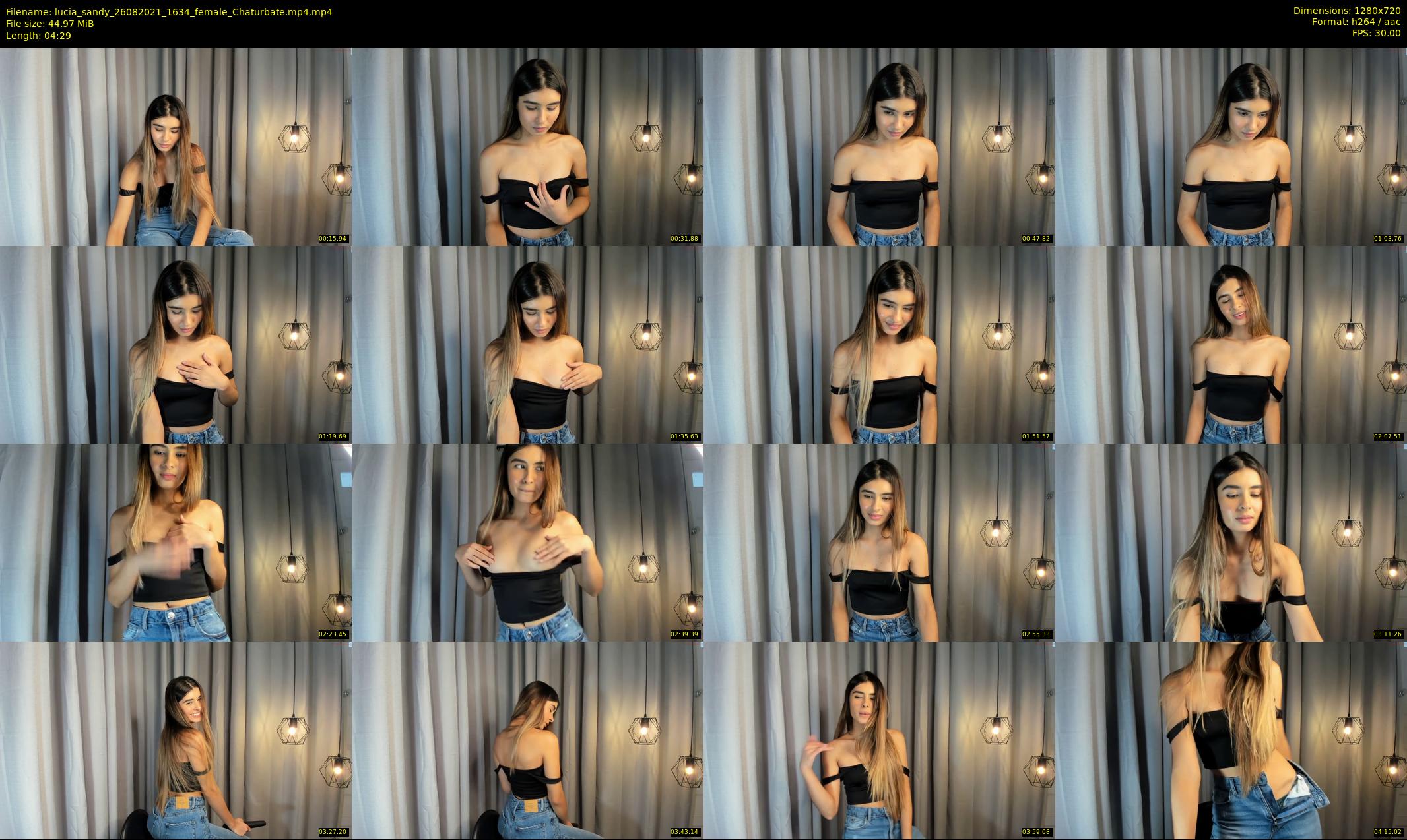 lucia_sandy — 5 minute Chaturbate female cam show recording, 720p, Aug 26, 2021