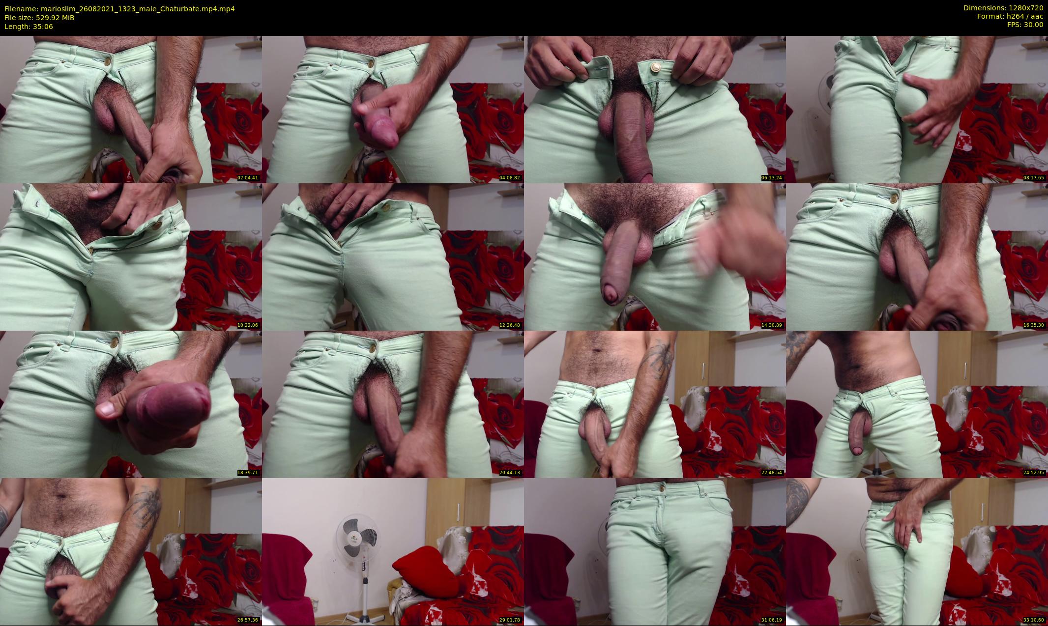 marioslim — 36 minute Chaturbate male cam show recording, 720p, Aug 26, 2021