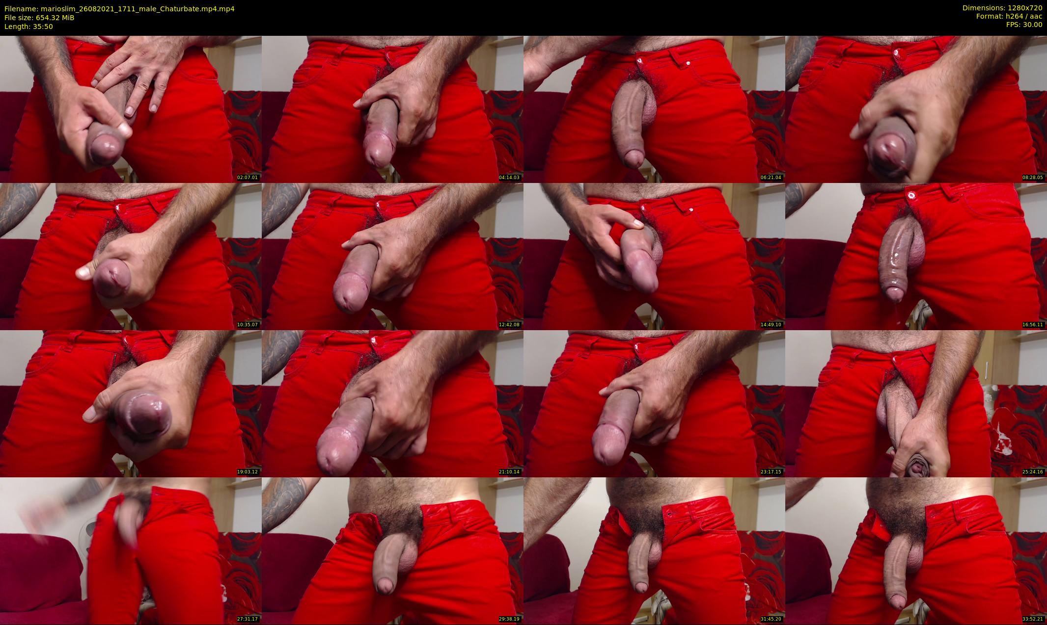 marioslim — 36 minute Chaturbate male cam show recording, 720p, Aug 26, 2021