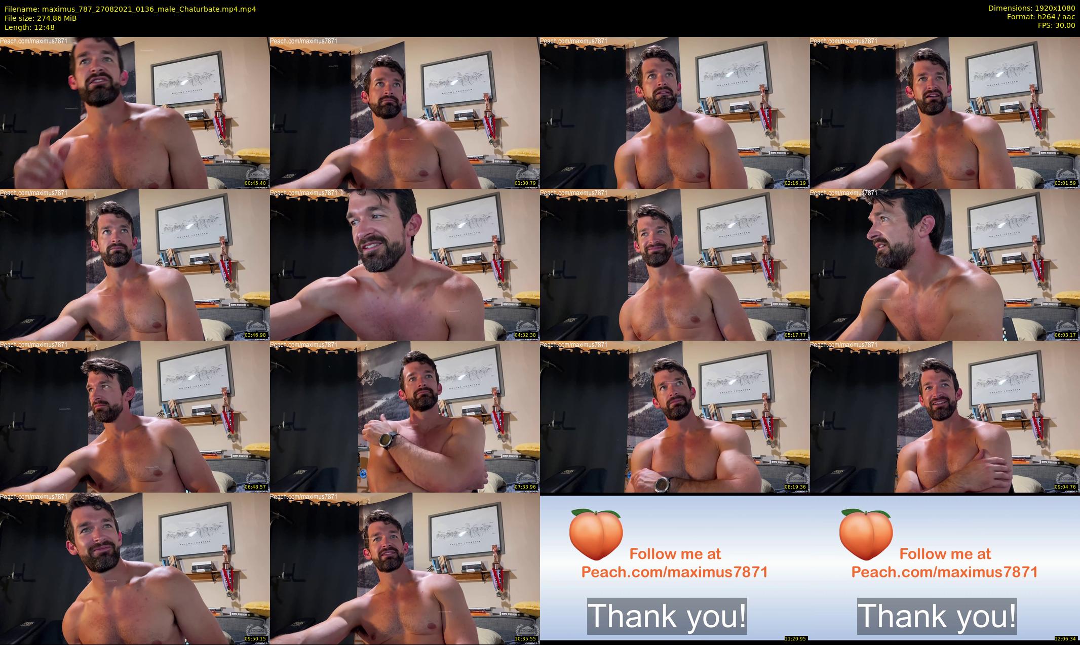maximus_787 — 13 minute Chaturbate male cam show recording, 1080p, Aug 27, 2021