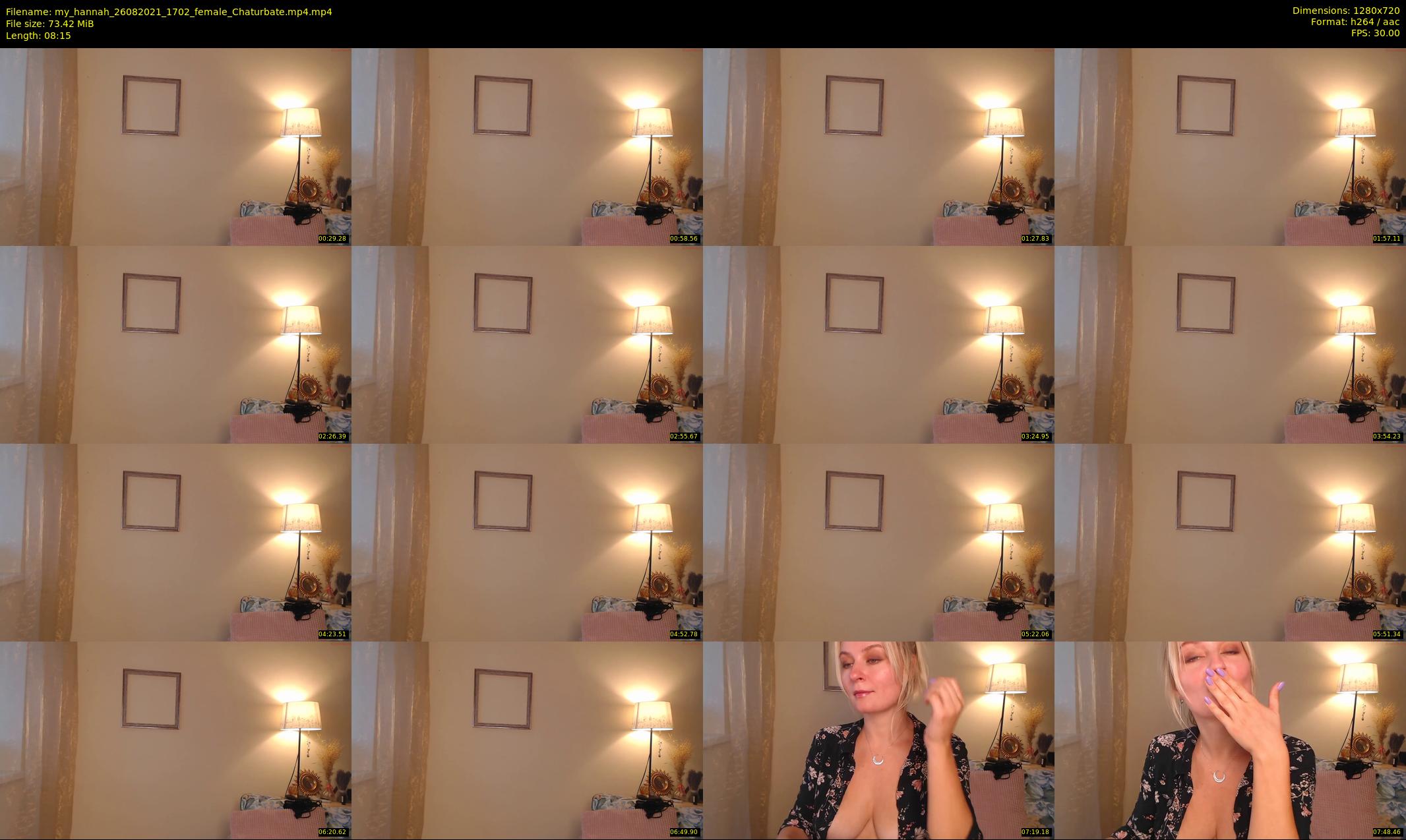 my_hannah — 9 minute Chaturbate female cam show recording, 720p, Aug 26, 2021