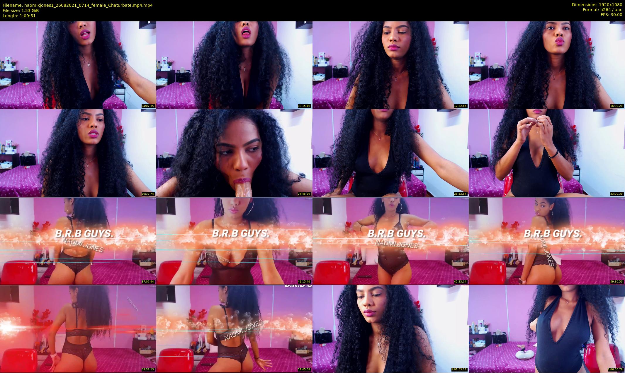 naomixjones1 — 70 minute Chaturbate female cam show recording, 1080p, Aug 26, 2021