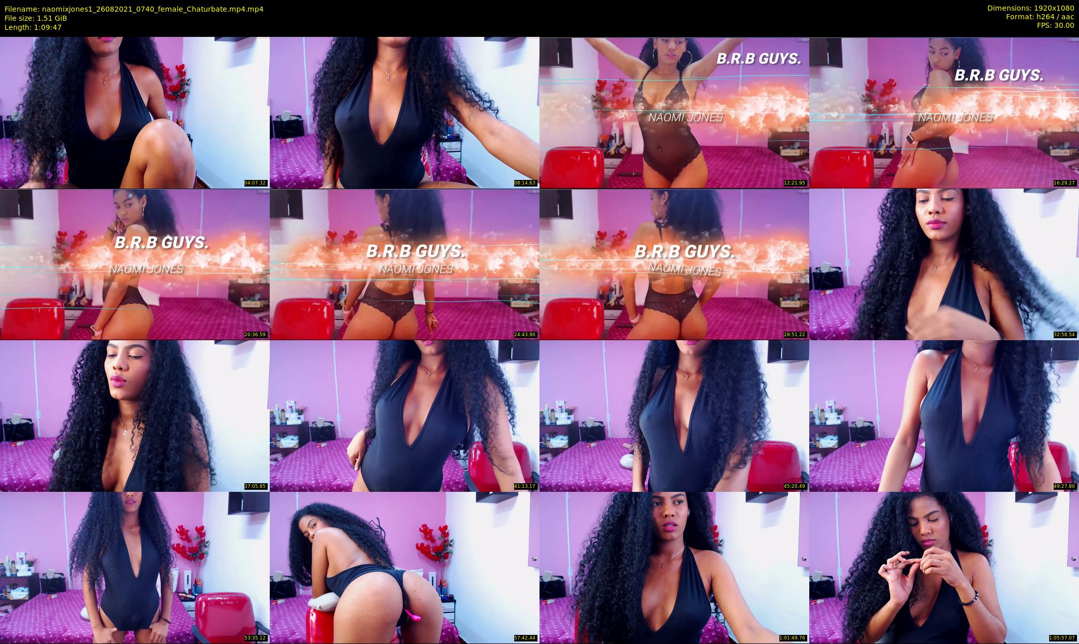 naomixjones1 — 70 minute Chaturbate female cam show recording, 1080p, Aug 26, 2021
