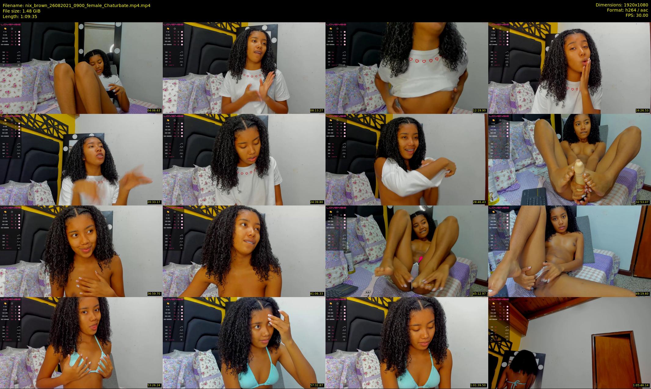 nix_brown — 70 minute Chaturbate female cam show recording, 1080p, Aug 26, 2021