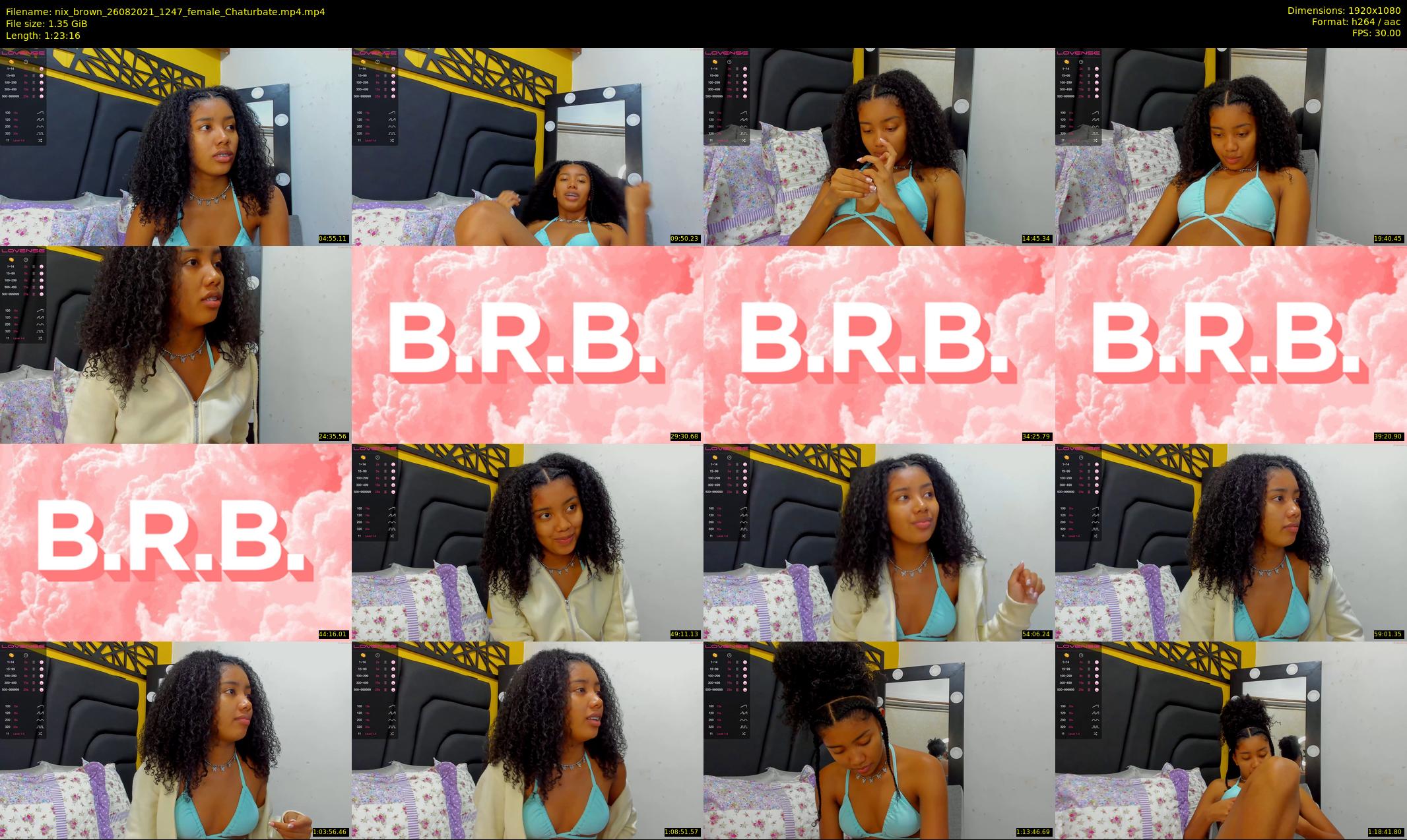 nix_brown — 84 minute Chaturbate female cam show recording, 1080p, Aug 26, 2021