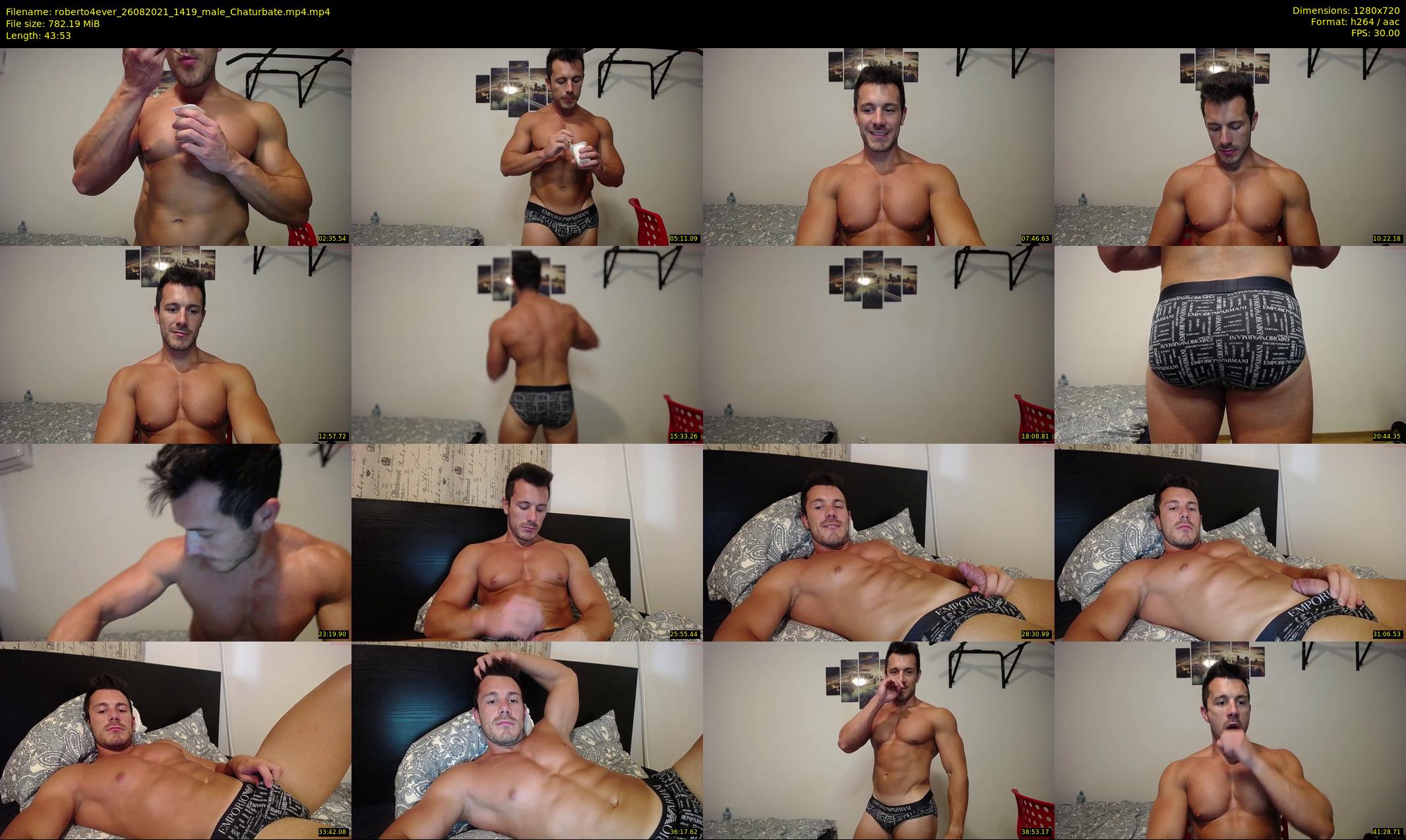 roberto4ever — 44 minute Chaturbate male cam show recording, 720p, Aug 26, 2021