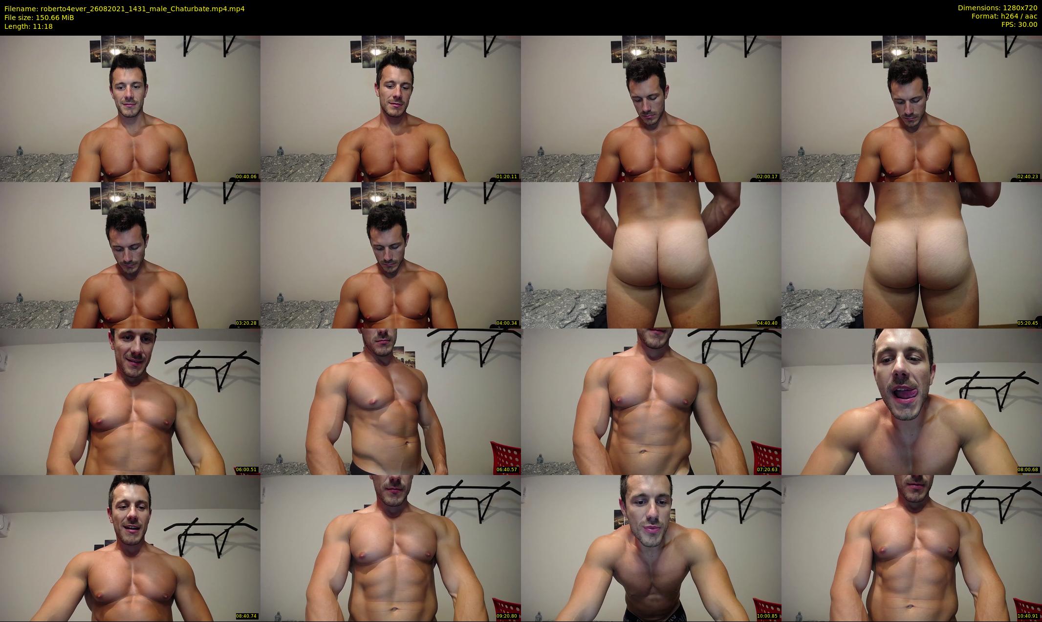 roberto4ever — 12 minute Chaturbate male cam show recording, 720p, Aug 26, 2021