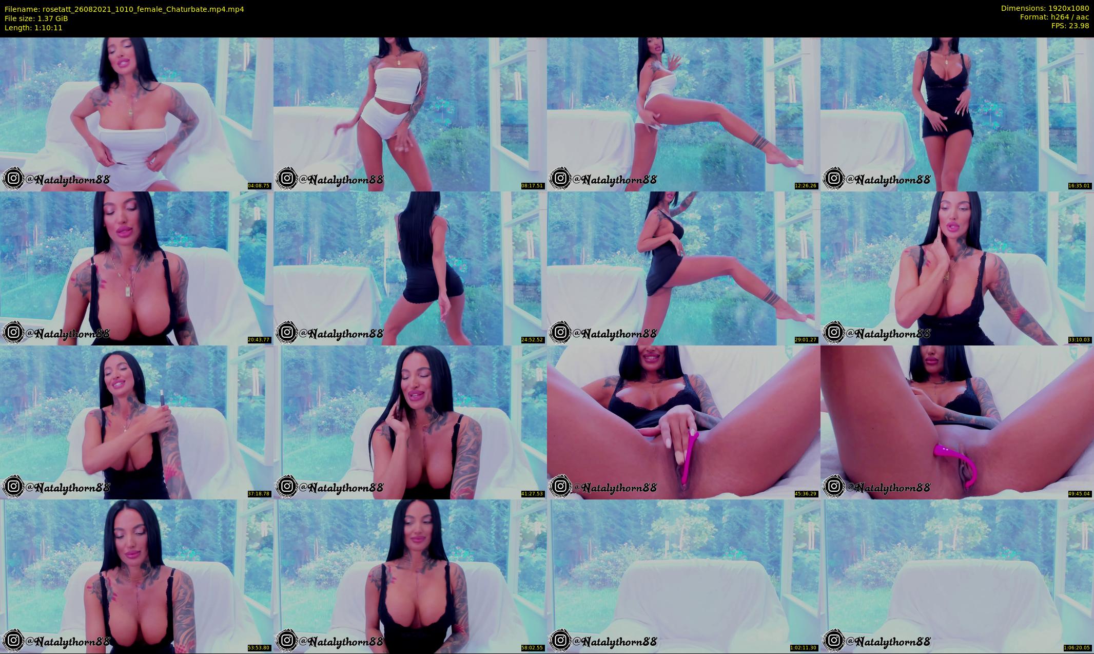 rosetatt — 71 minute Chaturbate female cam show recording, 1080p, Aug 26, 2021