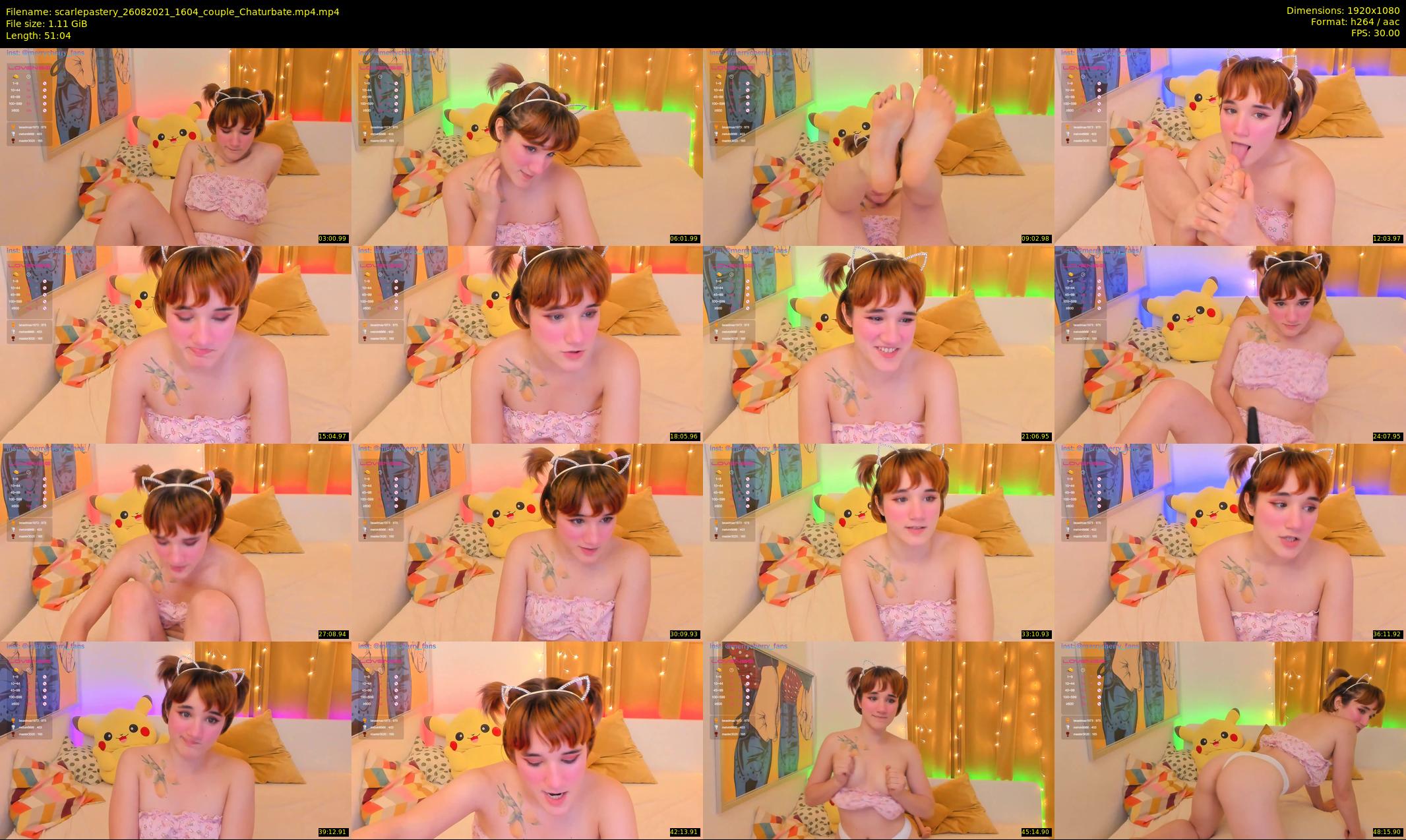 scarlepastery — 52 minute Chaturbate couple cam show recording, 1080p, Aug 26, 2021