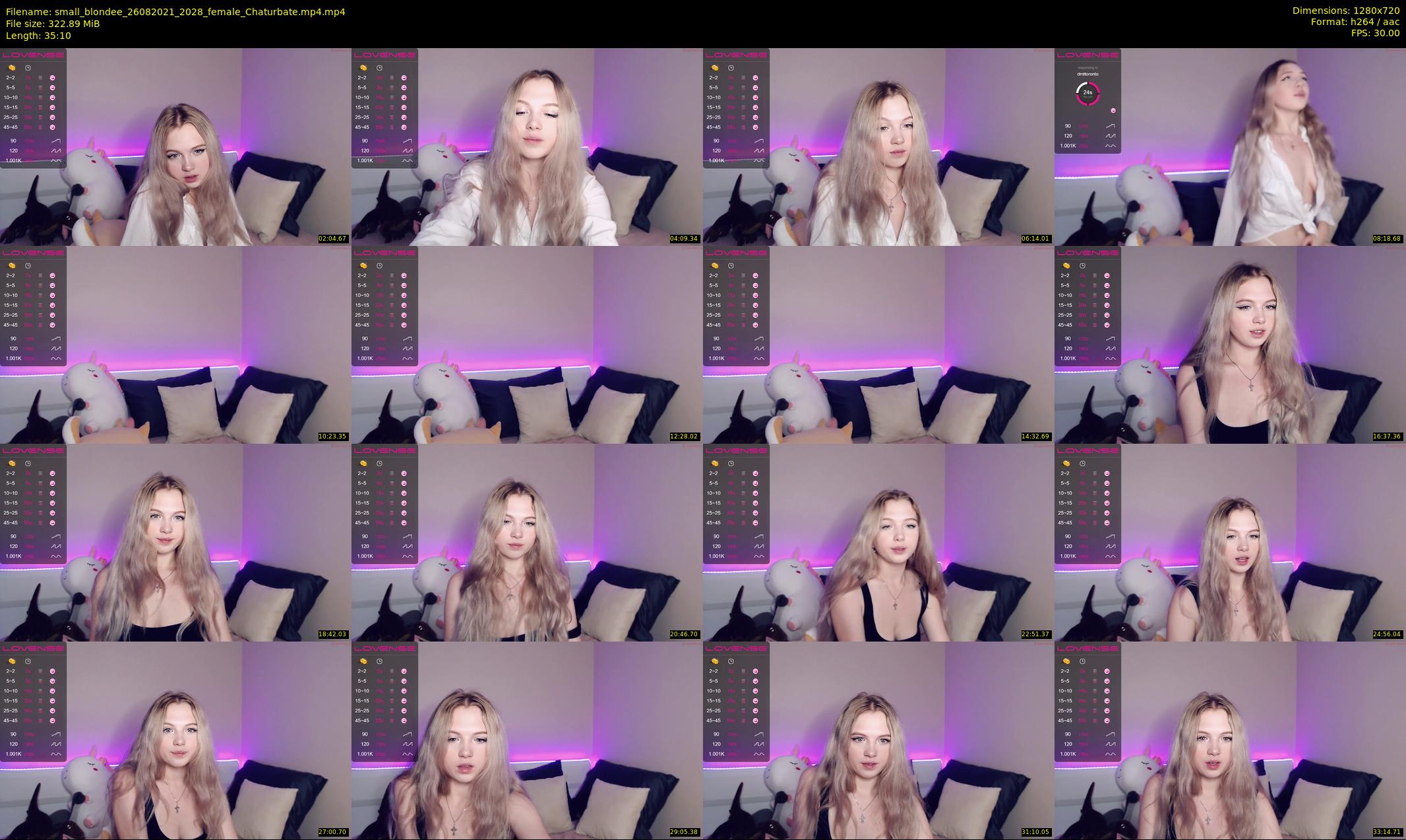 small_blondee — 36 minute Chaturbate female cam show recording, 720p, Aug 26, 2021