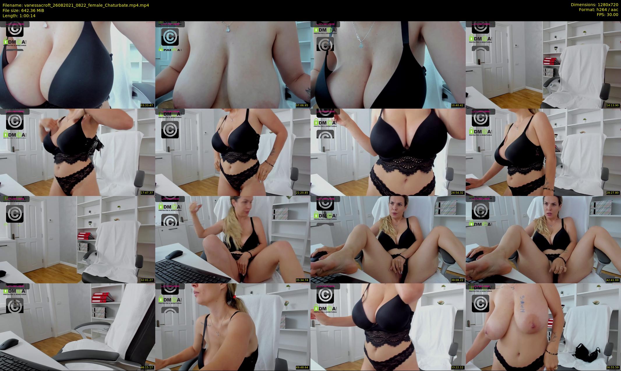 vanessacroft — 61 minute Chaturbate female cam show recording, 720p, Aug 26, 2021