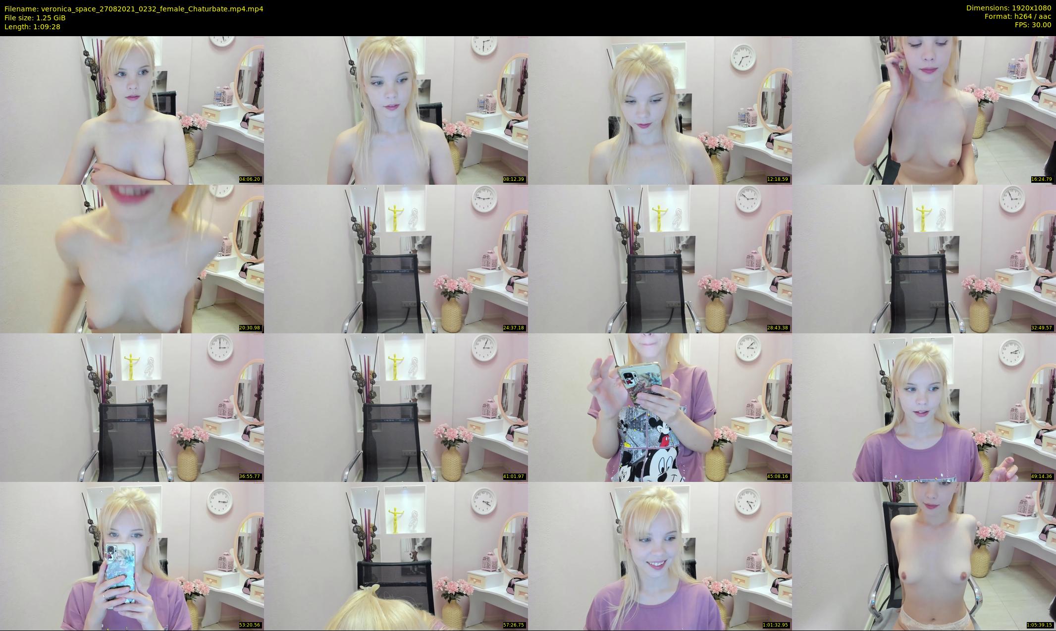 veronica_space — 70 minute Chaturbate female cam show recording, 1080p, Aug 27, 2021