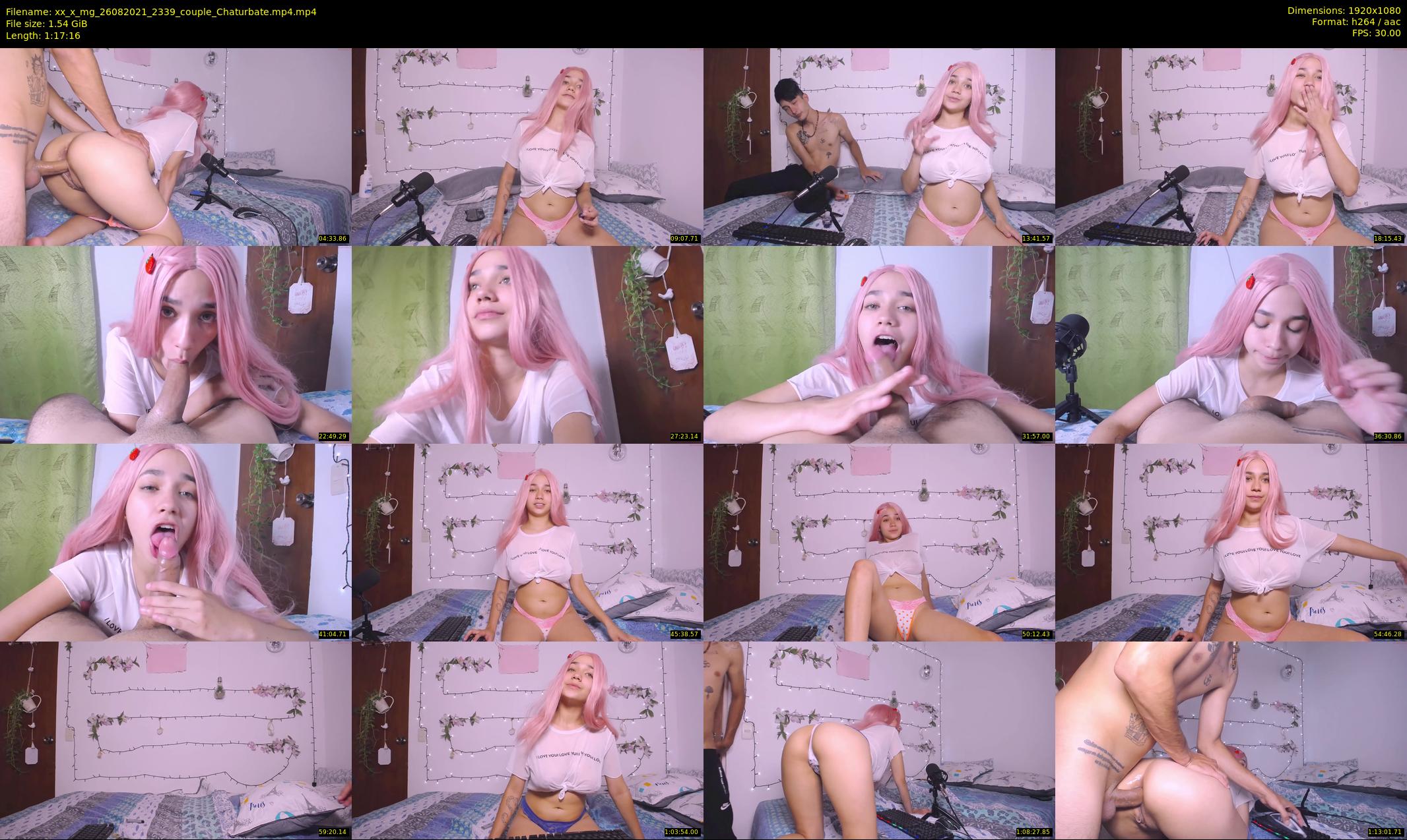 xx_x_mg — 78 minute Chaturbate couple cam show recording, 1080p, Aug 26, 2021