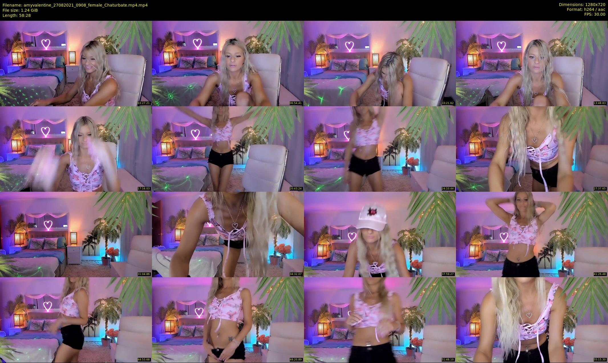 amyvalentine — 59 minute Chaturbate female cam show recording, 720p, Aug 27, 2021