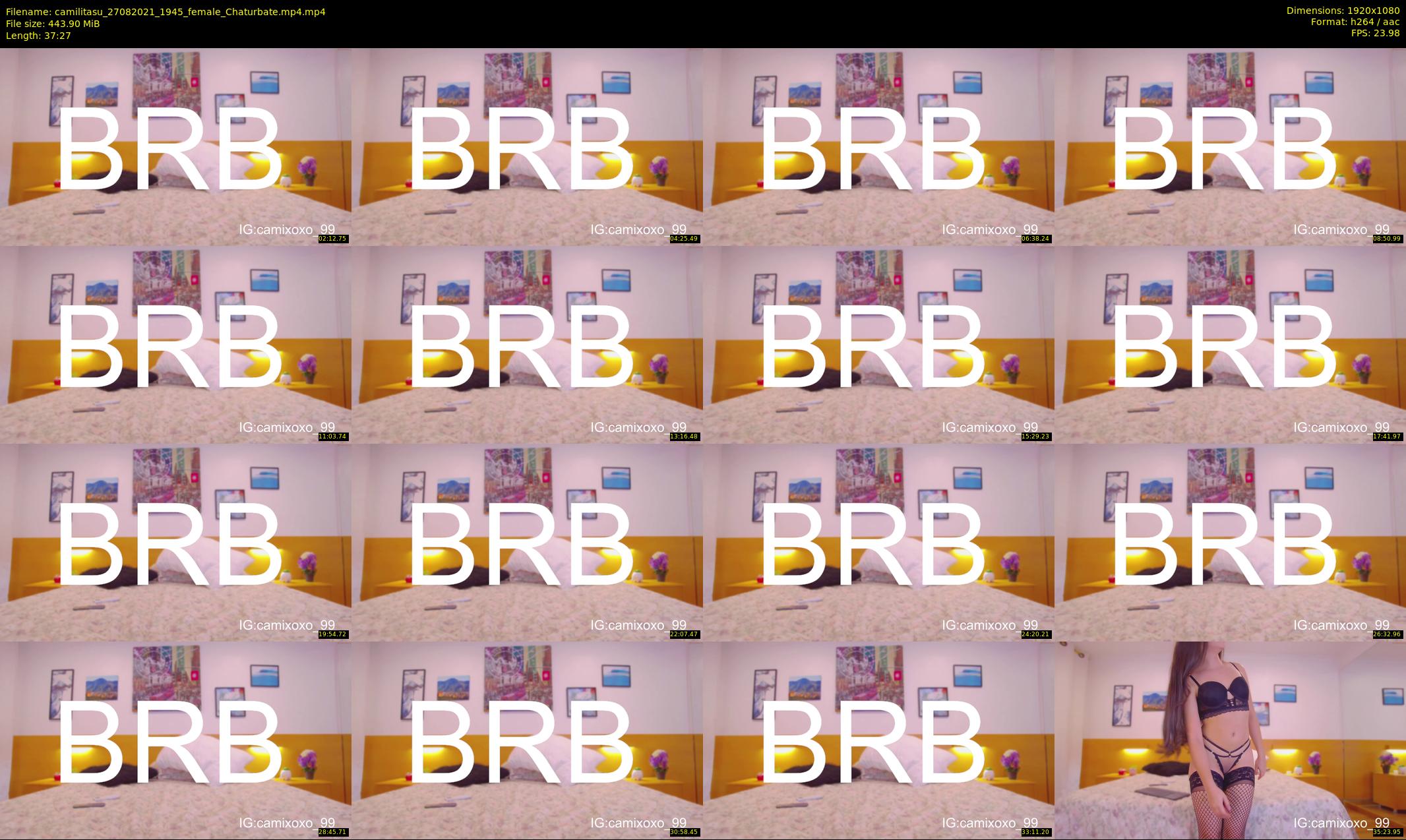camilitasu — 38 minute Chaturbate female cam show recording, 1080p, Aug 27, 2021