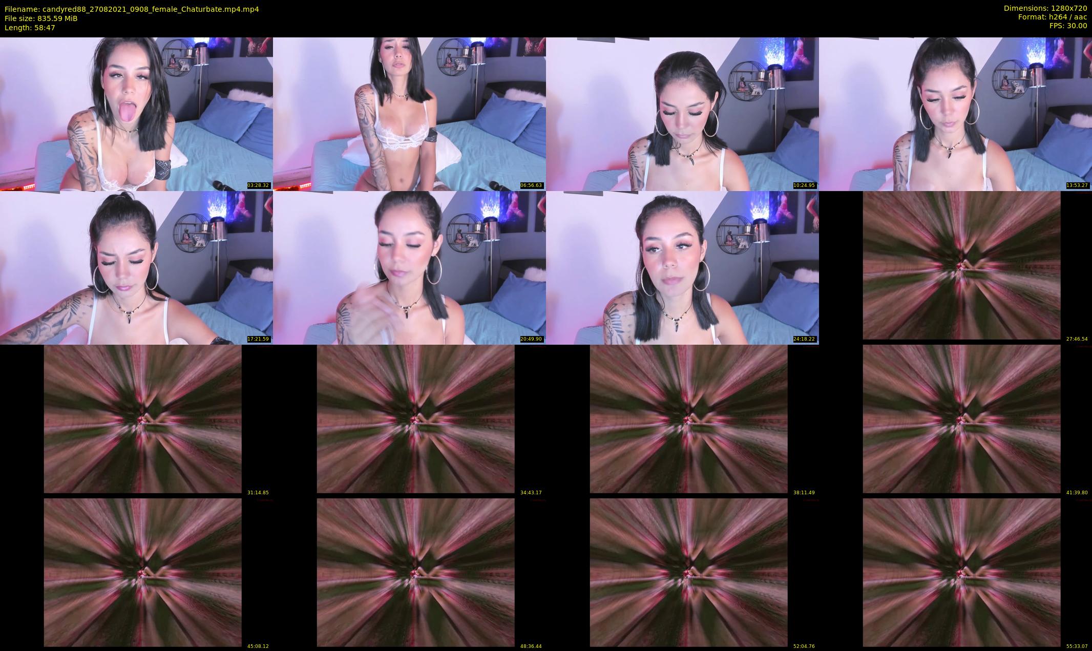 candyred88 — 59 minute Chaturbate female cam show recording, 720p, Aug 27, 2021