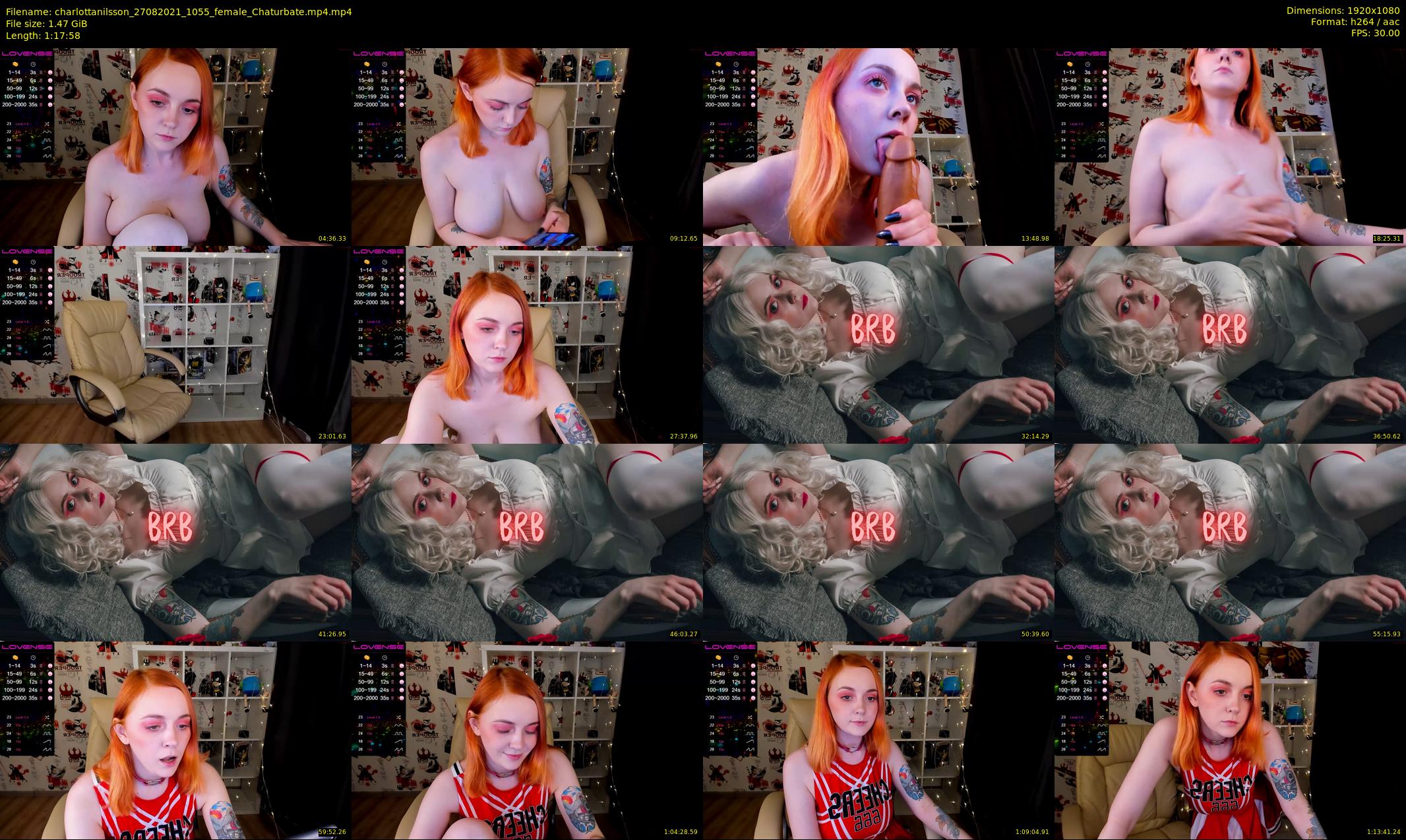 charlottanilsson — 78 minute Chaturbate female cam show recording, 1080p, Aug 27, 2021