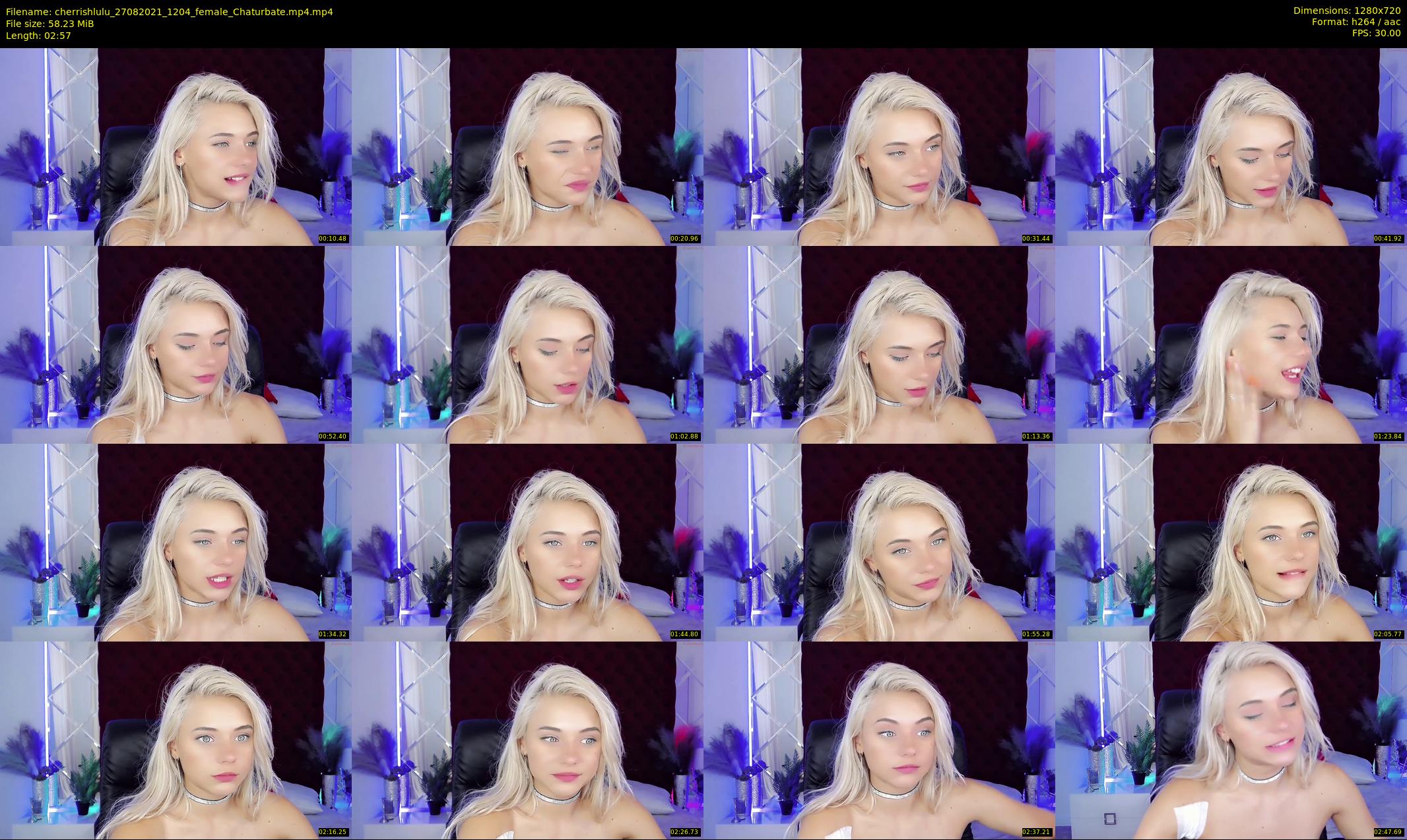 cherrishlulu — 3 minute Chaturbate female cam show recording, 720p, Aug 27, 2021
