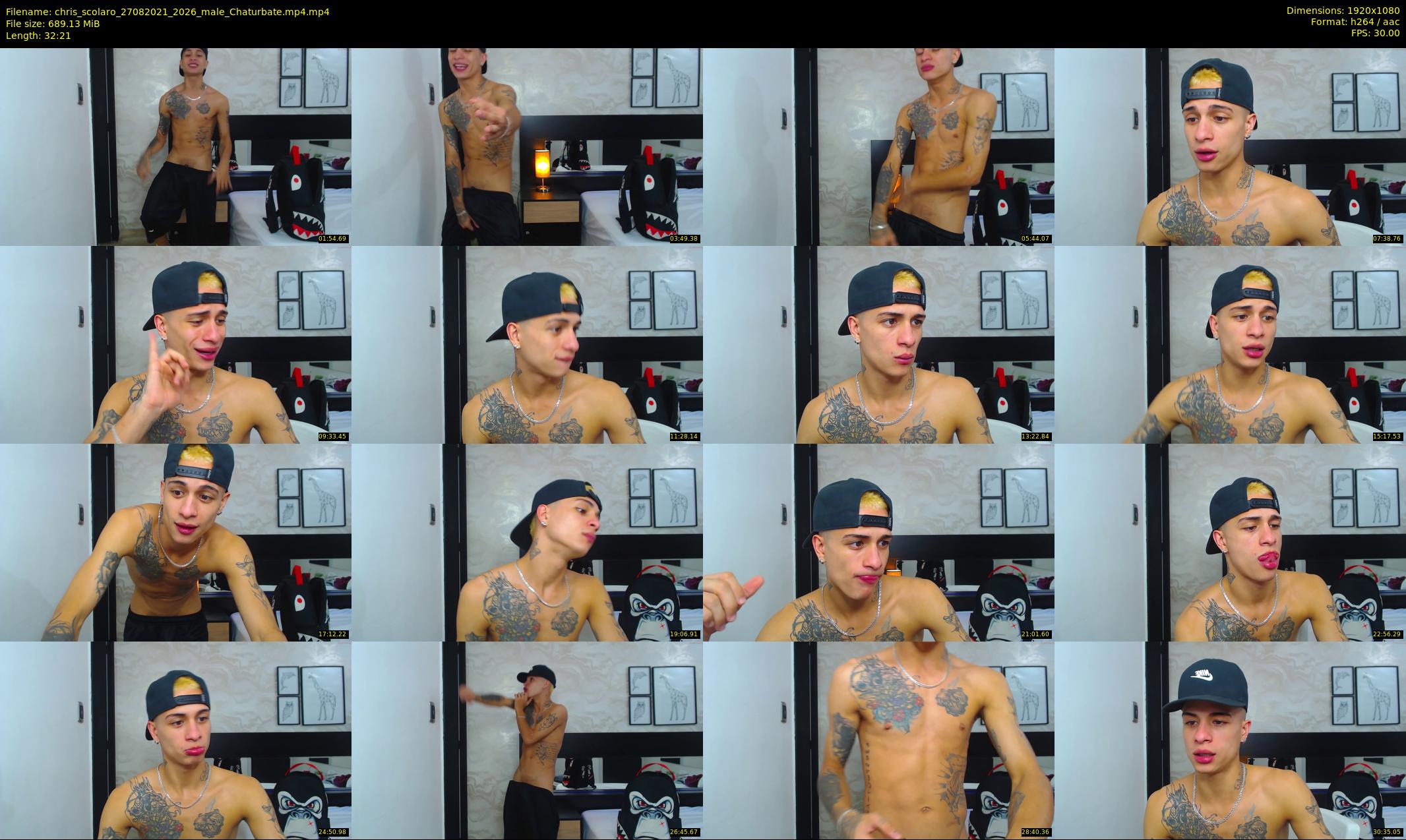 chris_scolaro — 33 minute Chaturbate male cam show recording, 1080p, Aug 27, 2021