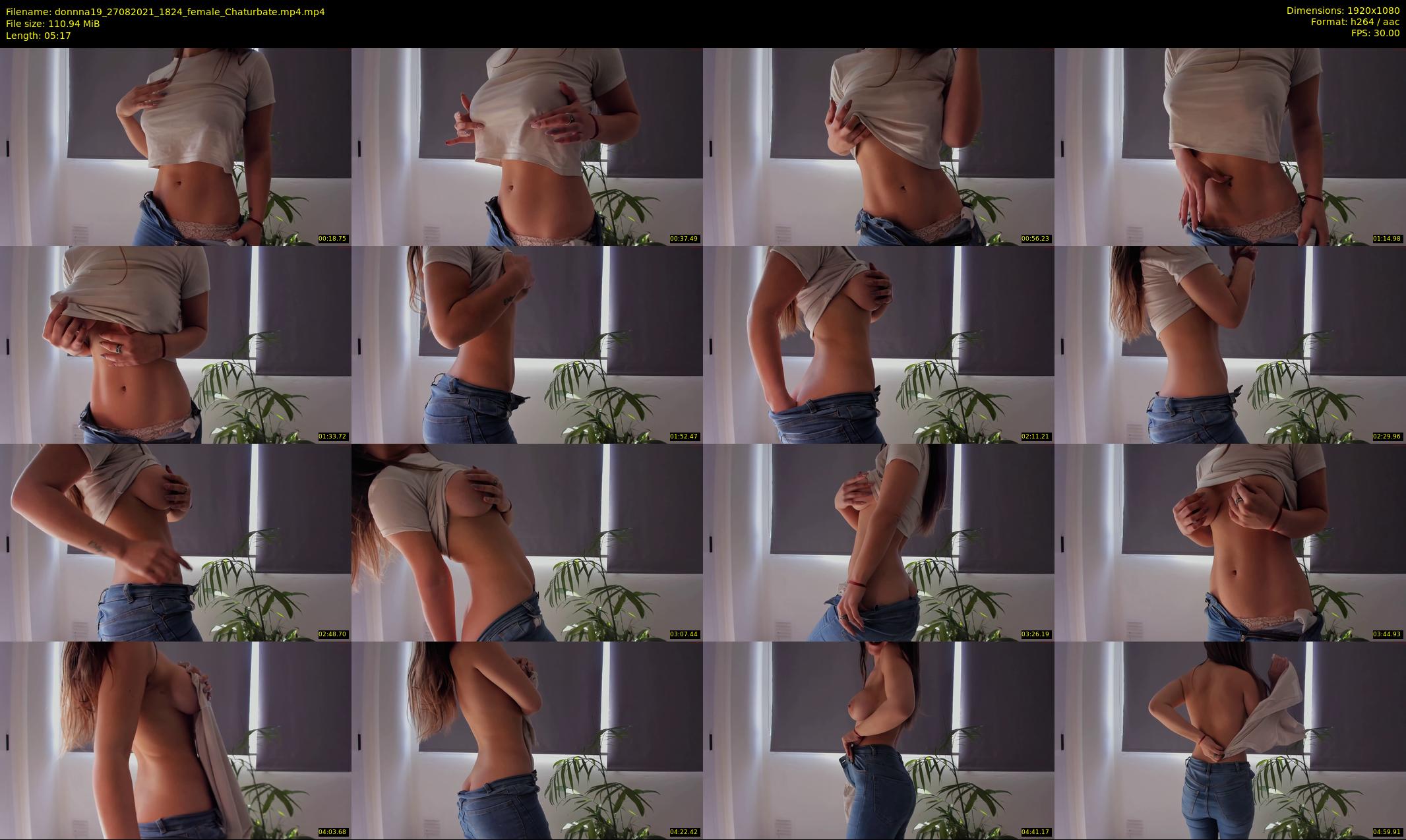 donnna19 — 6 minute Chaturbate female cam show recording, 1080p, Aug 27, 2021