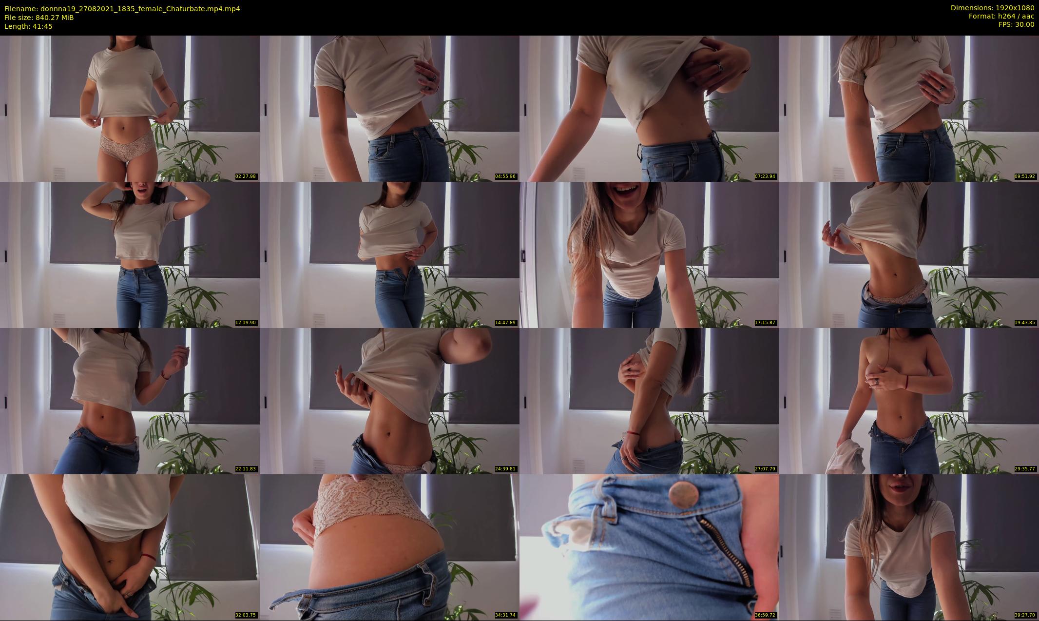 donnna19 — 42 minute Chaturbate female cam show recording, 1080p, Aug 27, 2021