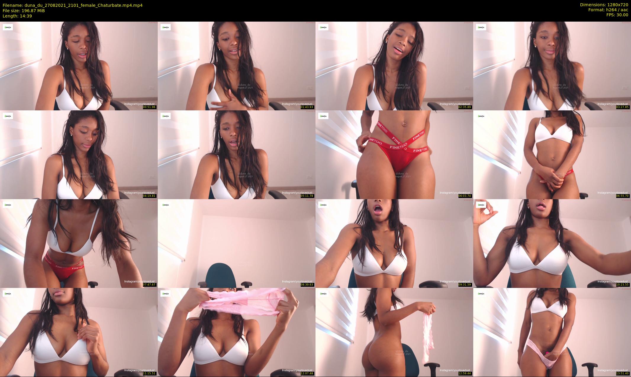 duna_du — 15 minute Chaturbate female cam show recording, 720p, Aug 27, 2021