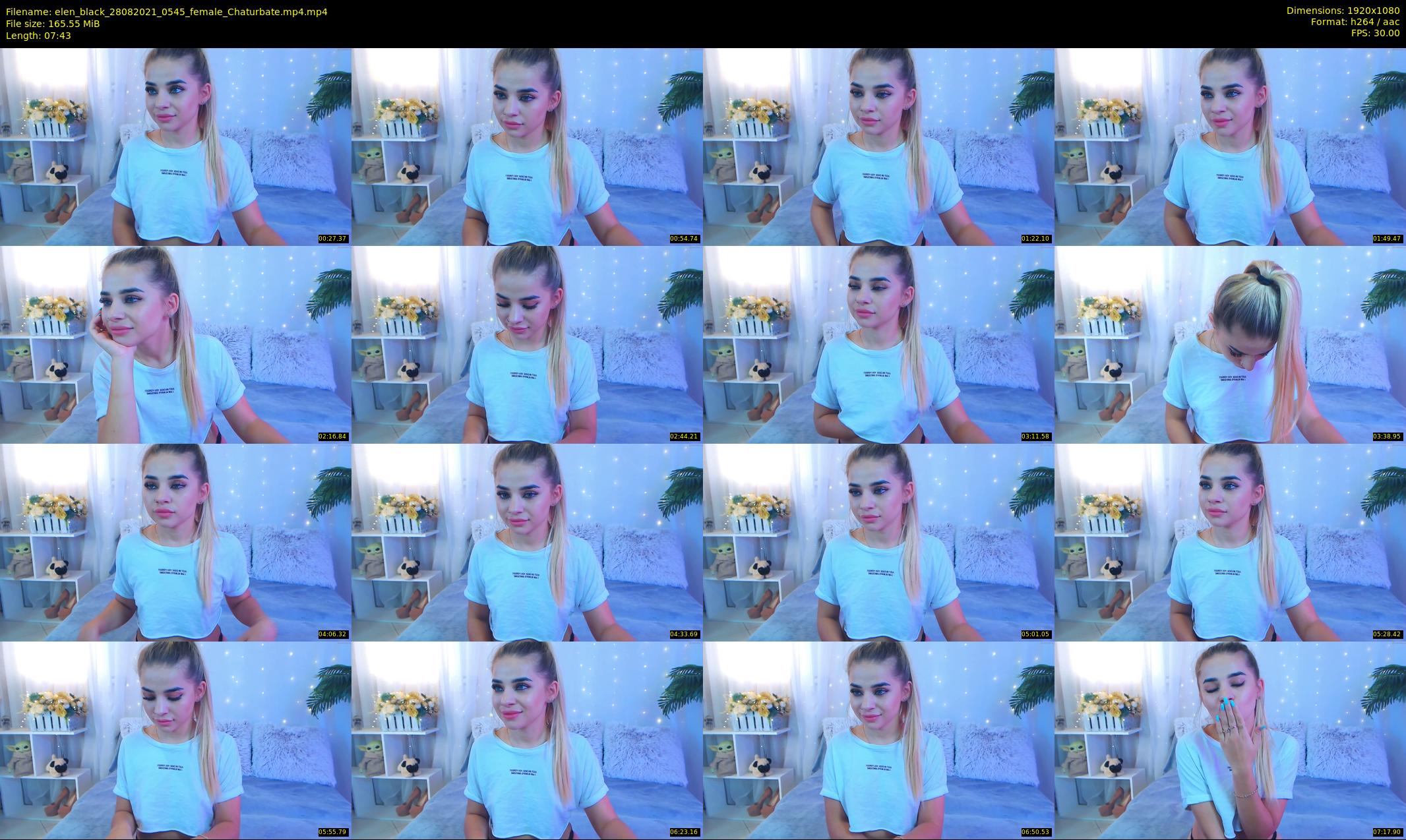 elen_black — 8 minute Chaturbate female cam show recording, 1080p, Aug 28, 2021