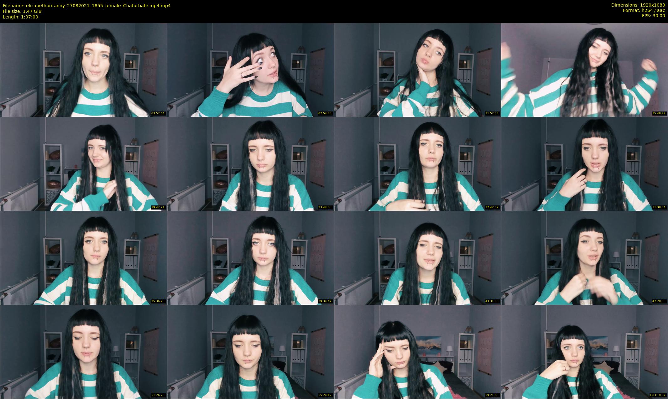 elizabethbritanny — 67 minute Chaturbate female cam show recording, 1080p, Aug 27, 2021