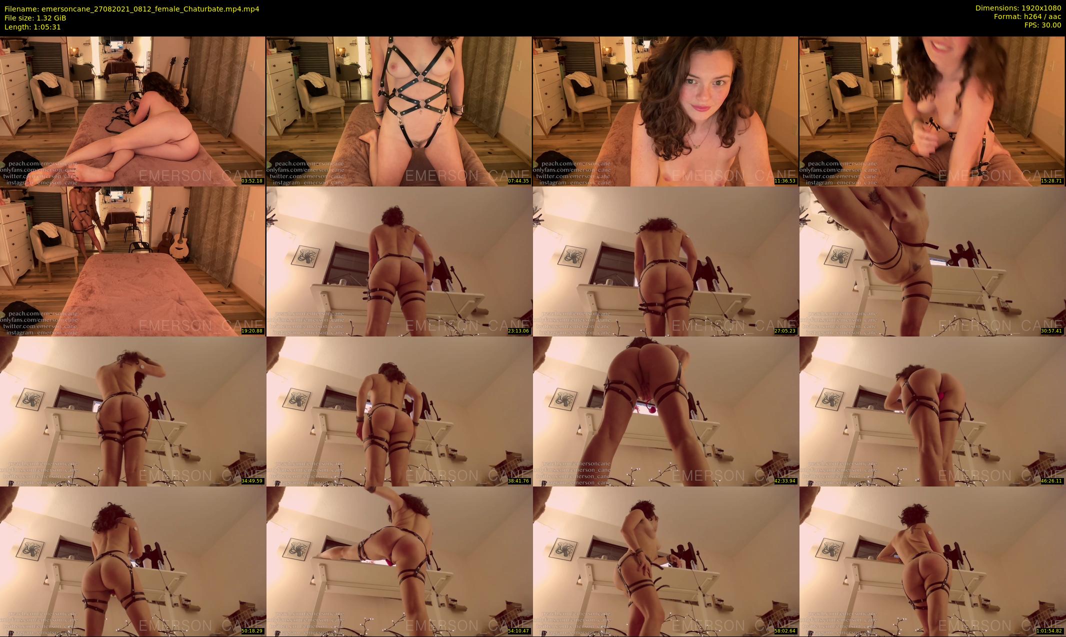emersoncane — 66 minute Chaturbate female cam show recording, 1080p, Aug 27, 2021