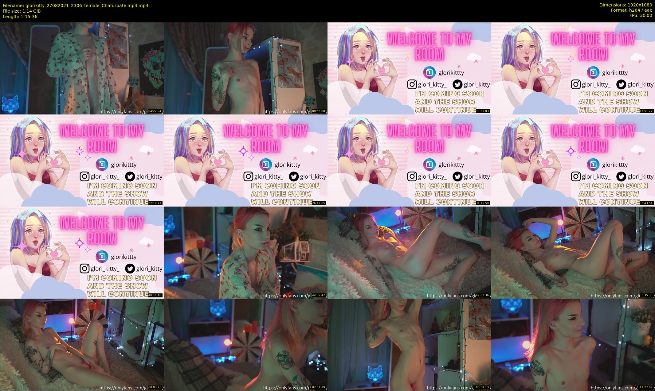 glorikitty — 76 minute Chaturbate female cam show recording, 1080p, Aug 27, 2021