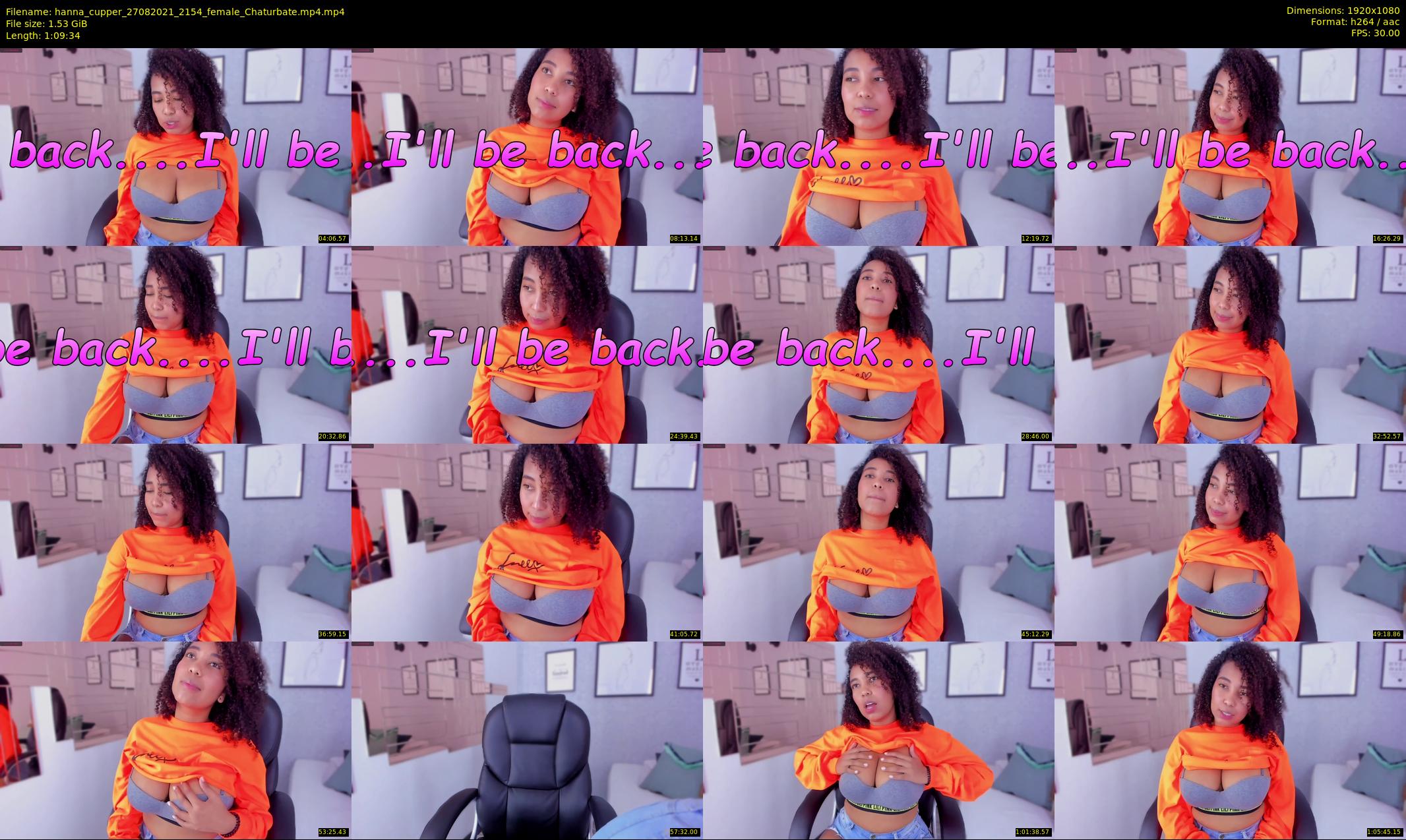 hanna_cupper — 70 minute Chaturbate female cam show recording, 1080p, Aug 27, 2021