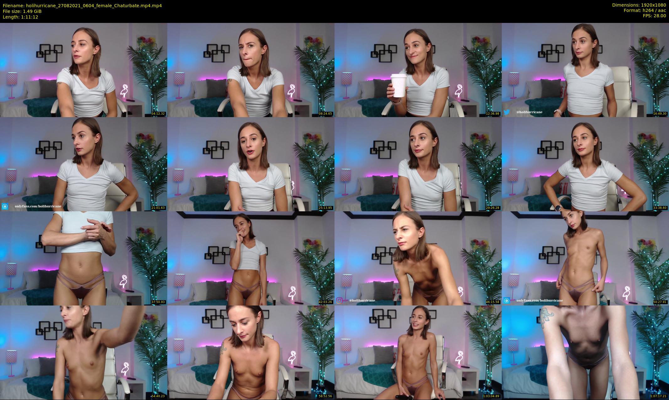 holihurricane — 72 minute Chaturbate female cam show recording, 1080p, Aug 27, 2021