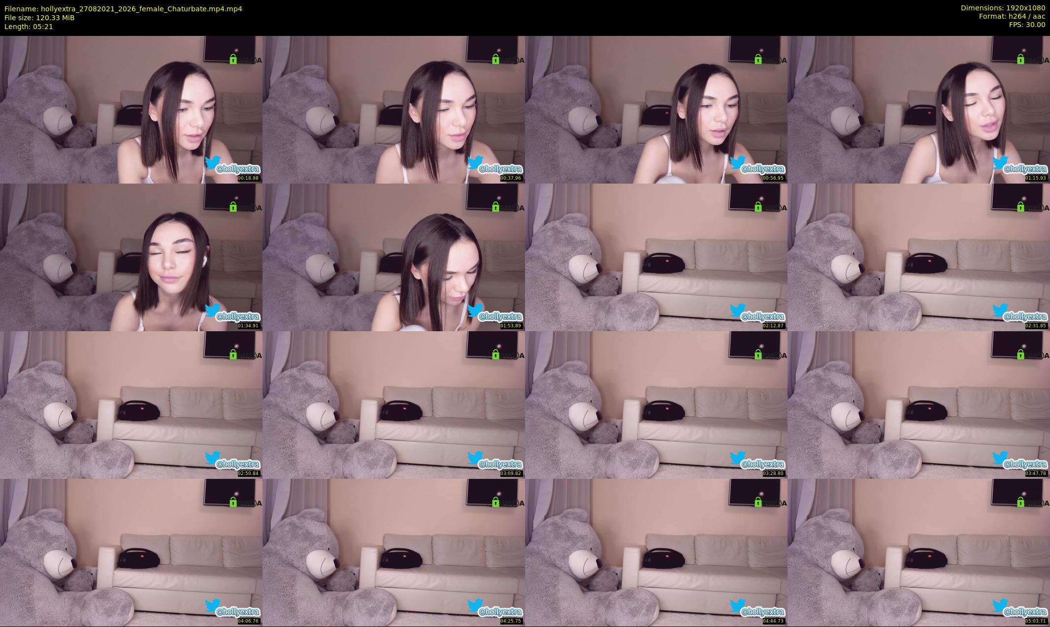 hollyextra — 6 minute Chaturbate female cam show recording, 1080p, Aug 27, 2021