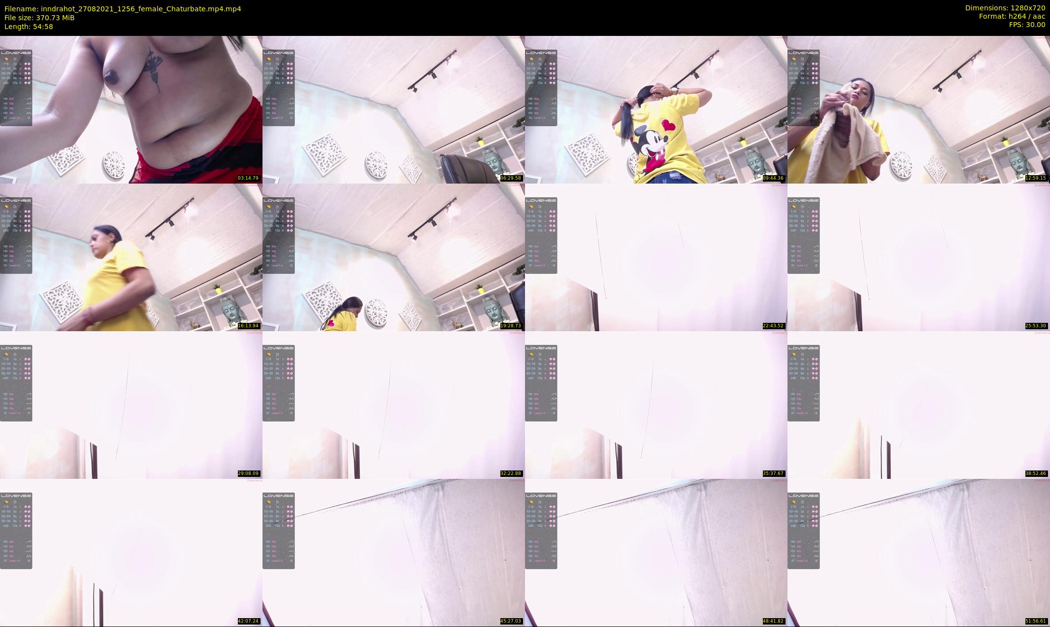 inndrahot — 55 minute Chaturbate female cam show recording, 720p, Aug 27, 2021