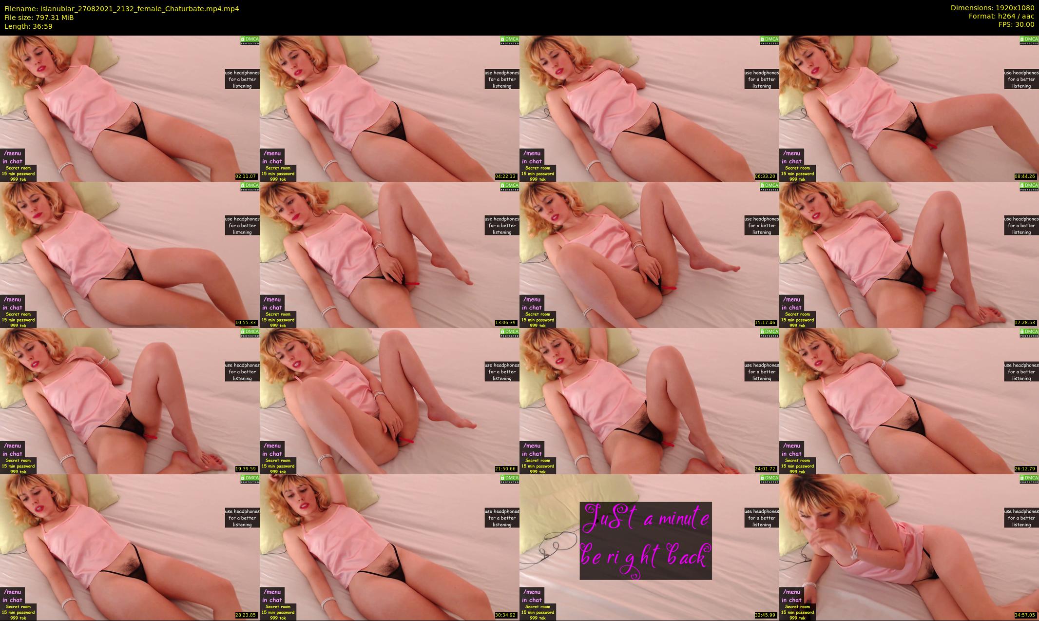 islanublar — 37 minute Chaturbate female cam show recording, 1080p, Aug 27, 2021