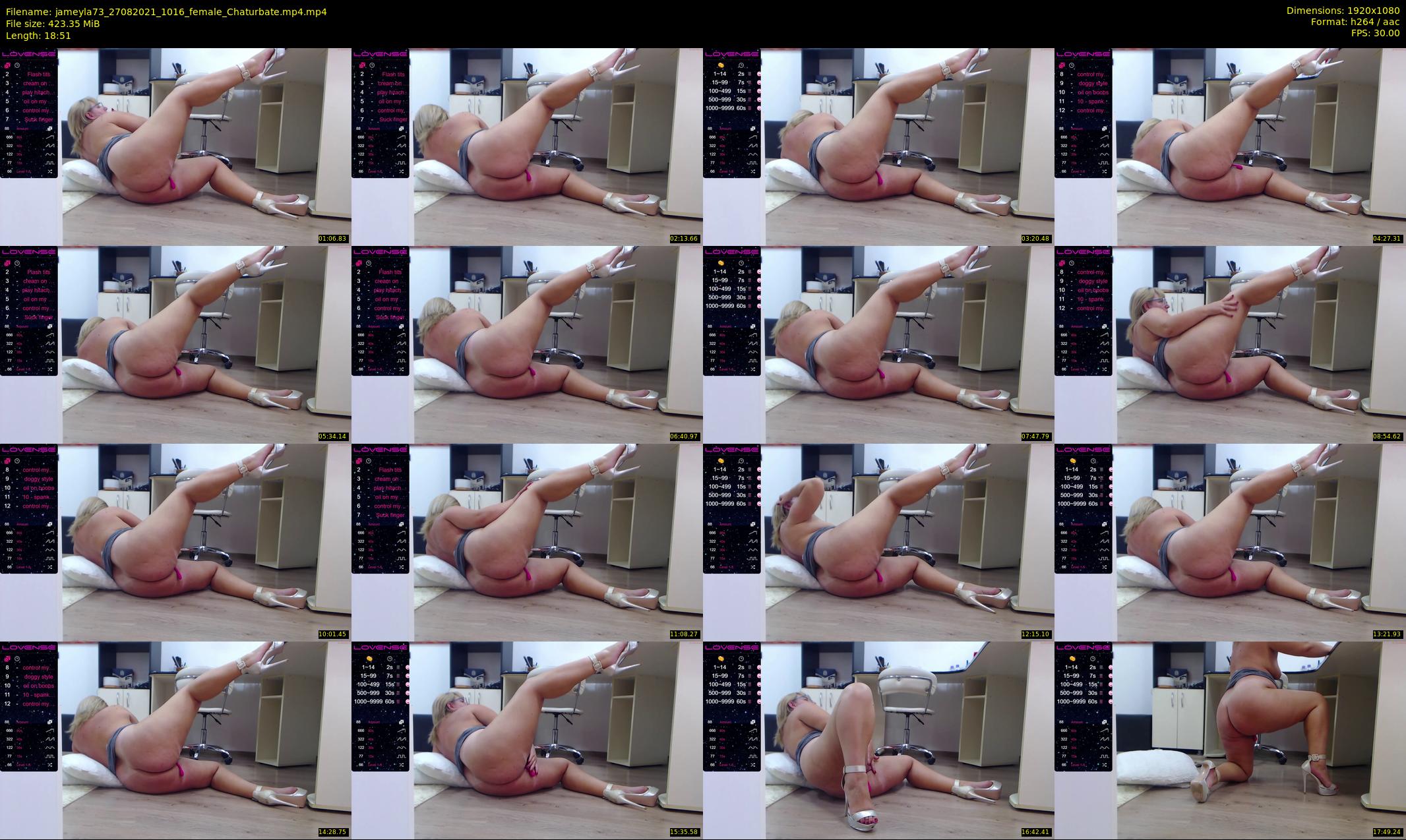 jameyla73 — 19 minute Chaturbate female cam show recording, 1080p, Aug 27, 2021