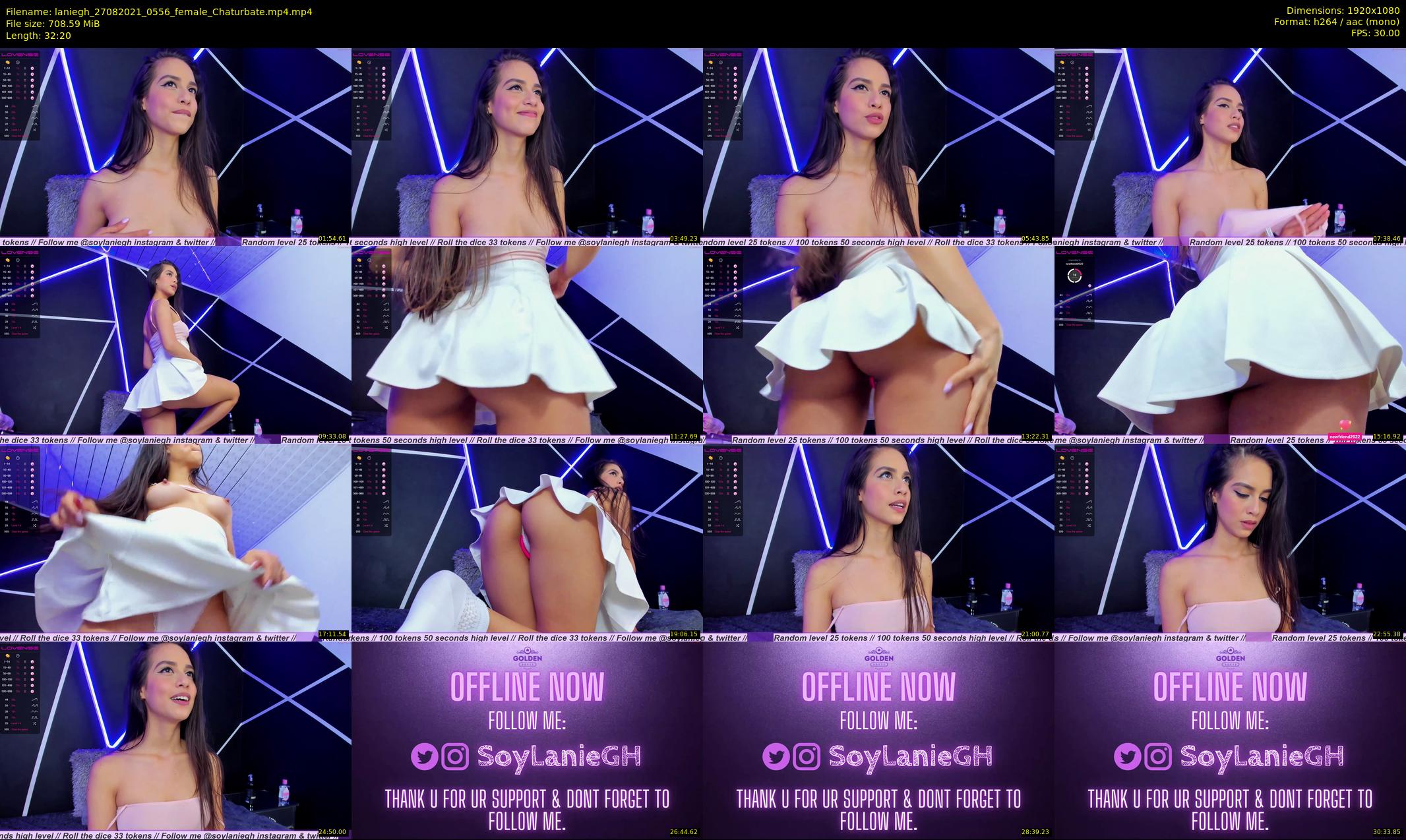 laniegh — 33 minute Chaturbate female cam show recording, 1080p, Aug 27, 2021