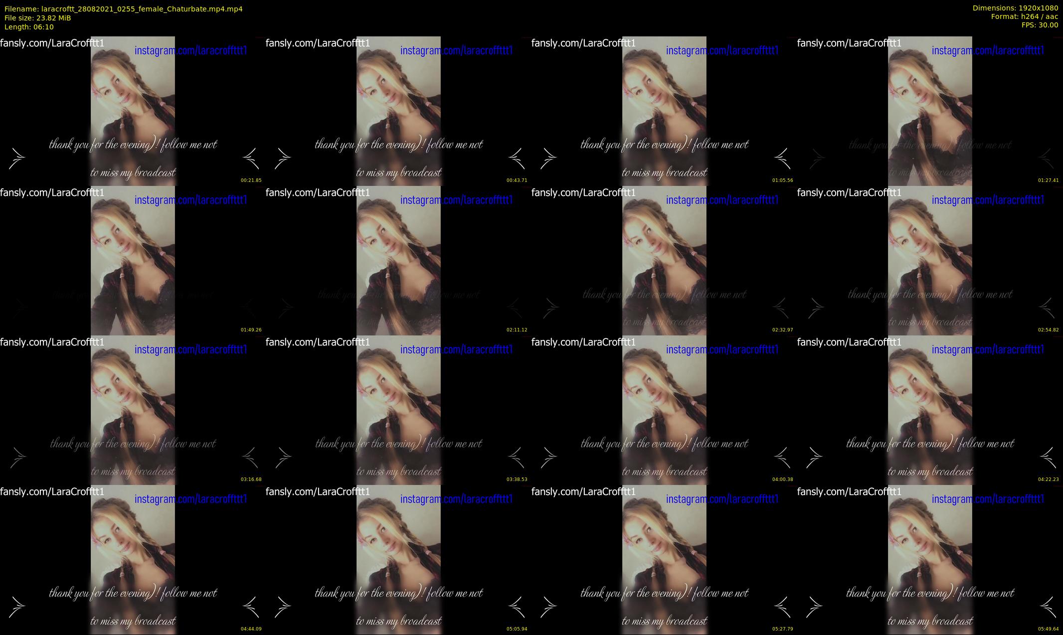 laracroftt — 7 minute Chaturbate female cam show recording, 1080p, Aug 28, 2021