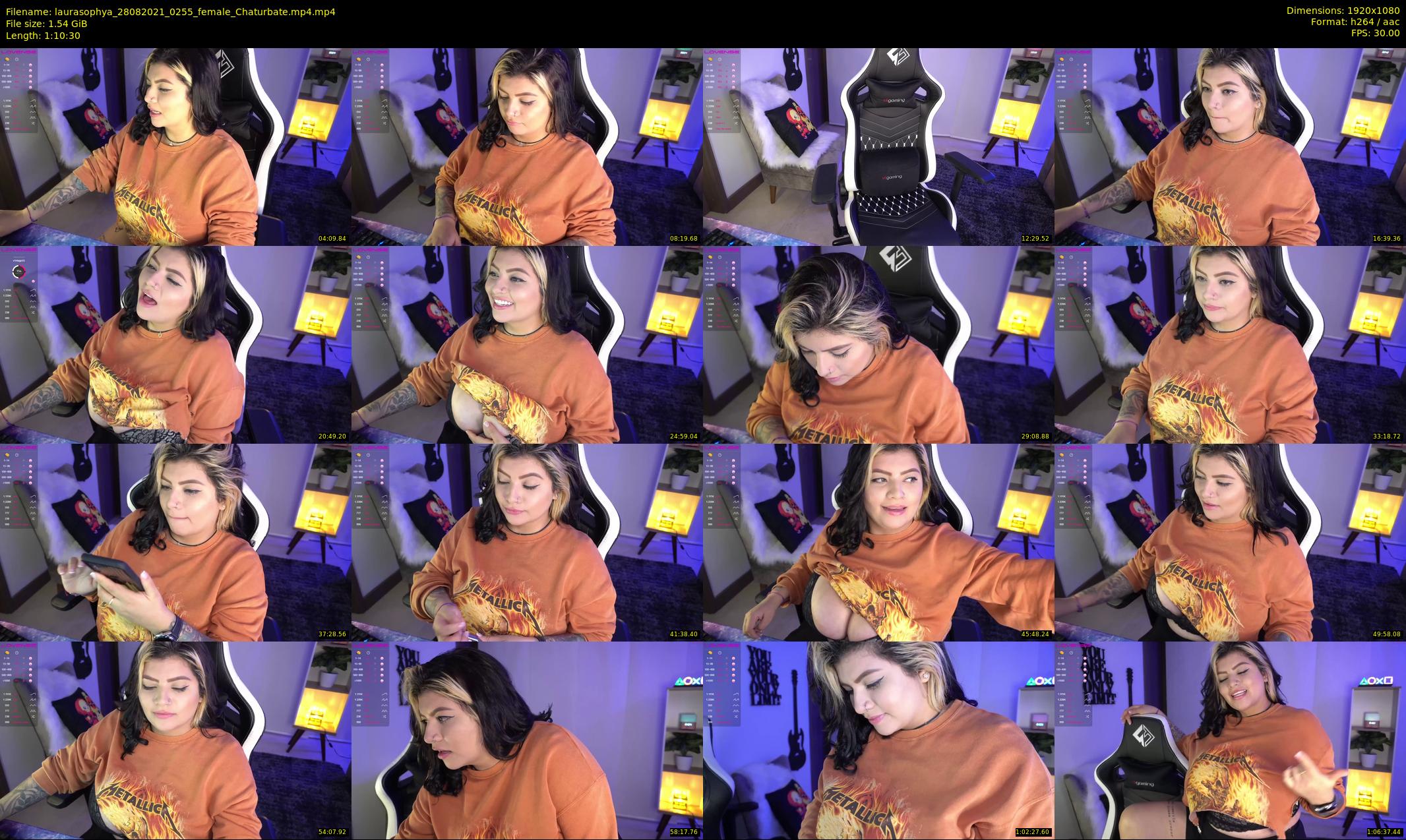 laurasophya — 71 minute Chaturbate female cam show recording, 1080p, Aug 28, 2021