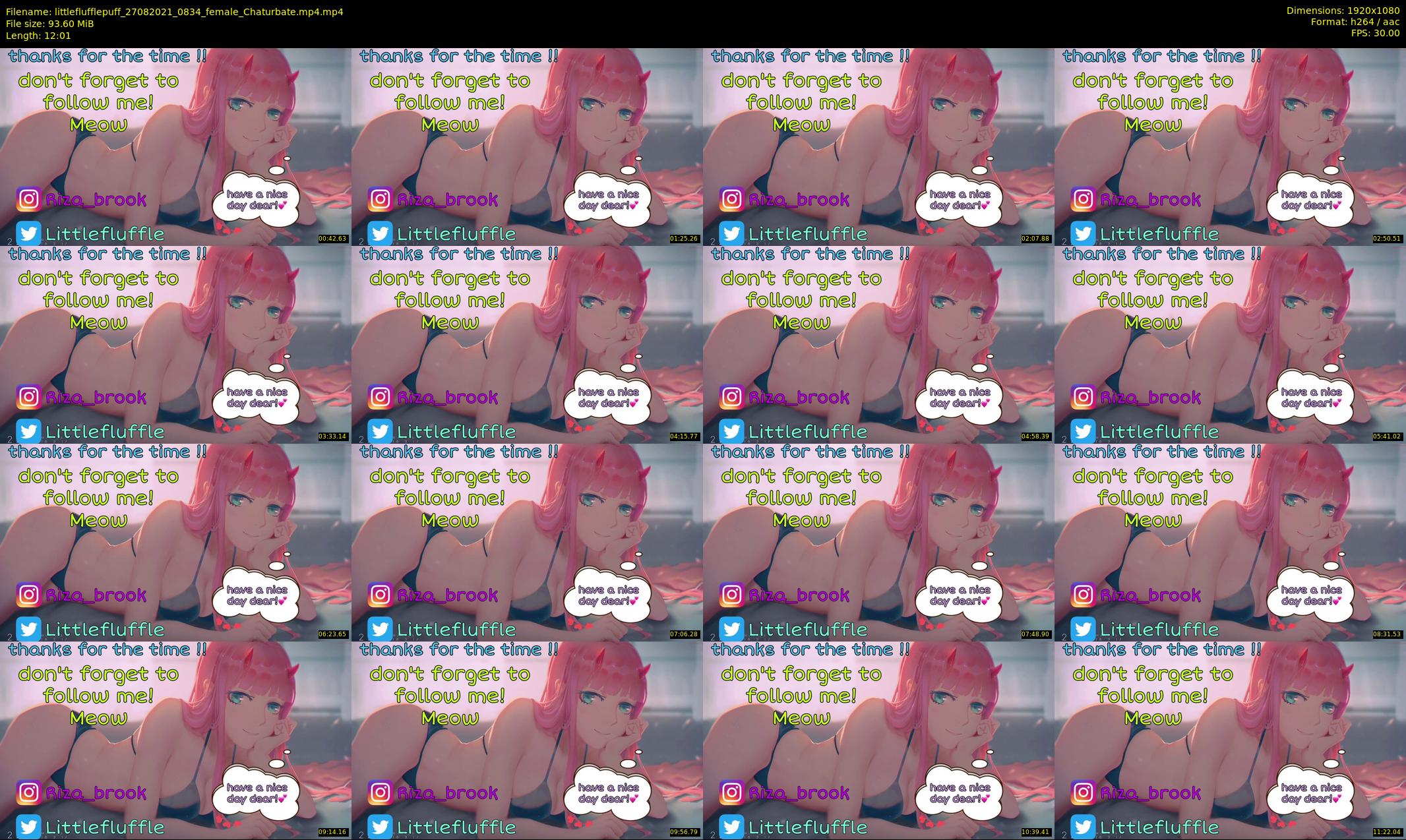 littleflufflepuff — 13 minute Chaturbate female cam show recording, 1080p, Aug 27, 2021
