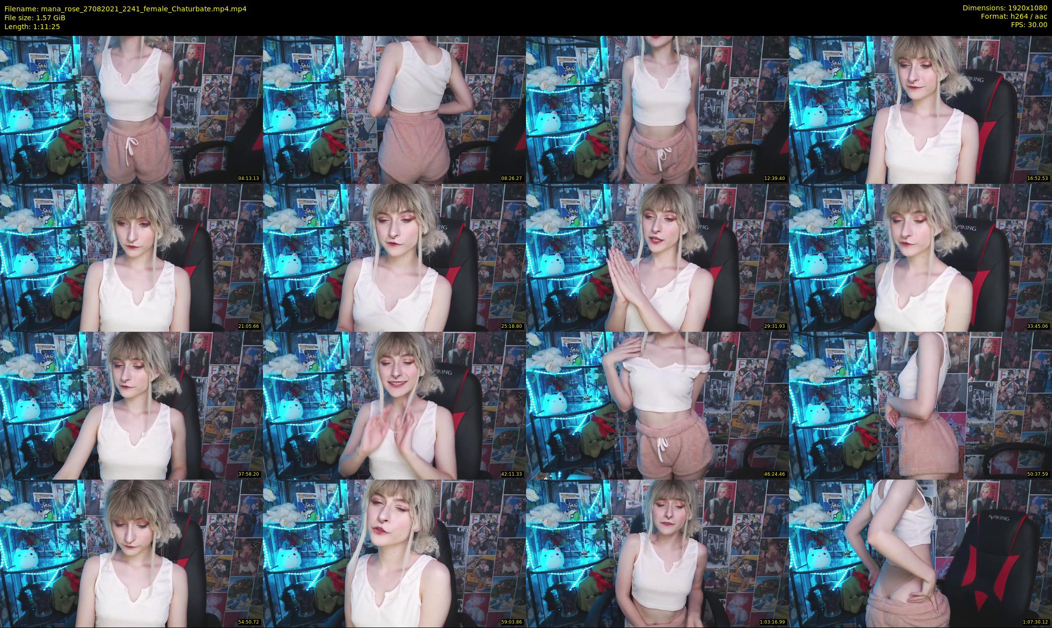 mana_rose — 72 minute Chaturbate female cam show recording, 1080p, Aug 27, 2021