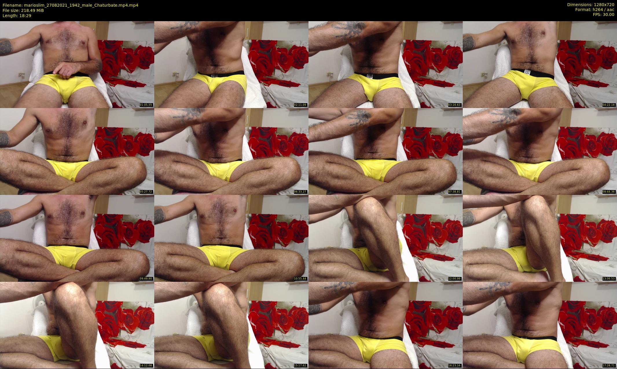 marioslim — 19 minute Chaturbate male cam show recording, 720p, Aug 27, 2021