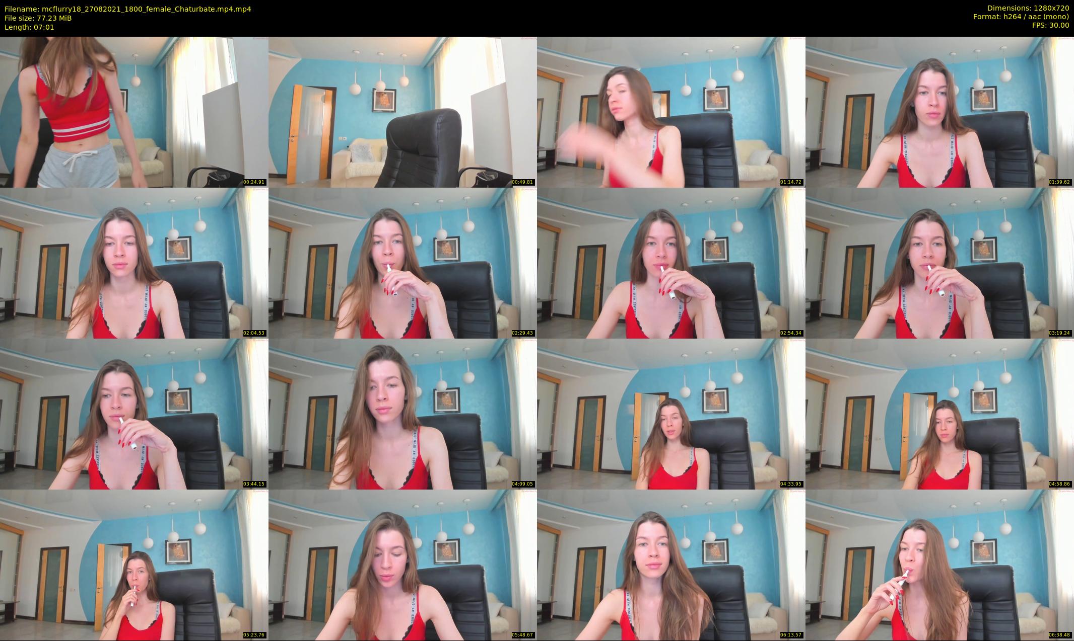 mcflurry18 — 8 minute Chaturbate female cam show recording, 720p, Aug 27, 2021